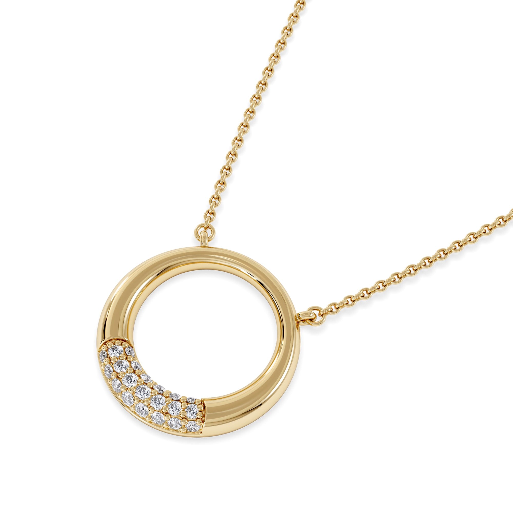 Diamond Luna 0.30ct Lab Diamond Necklace in 18K Vermeil