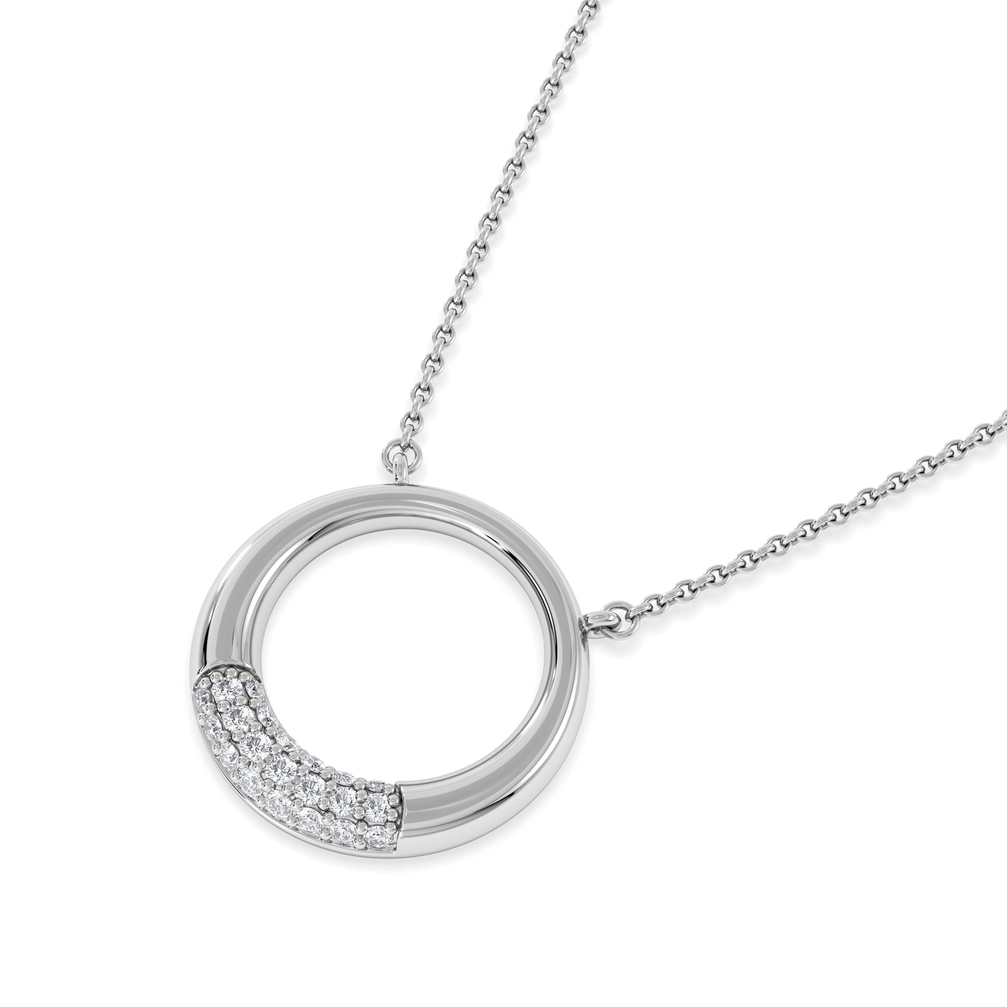 Diamond Luna 0.30ct Lab Diamond Necklace in Sterling Silver