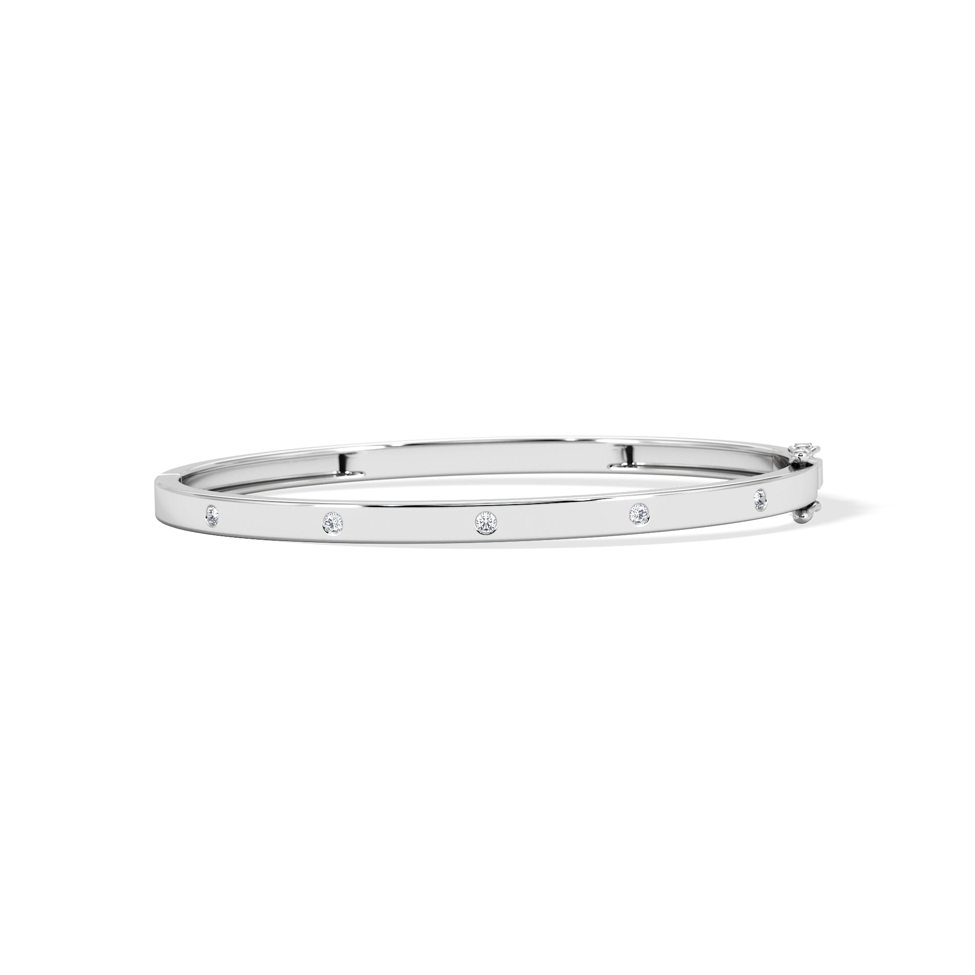 Diamond Élan 0.15ct Lab Diamond Bangle in Sterling Silver