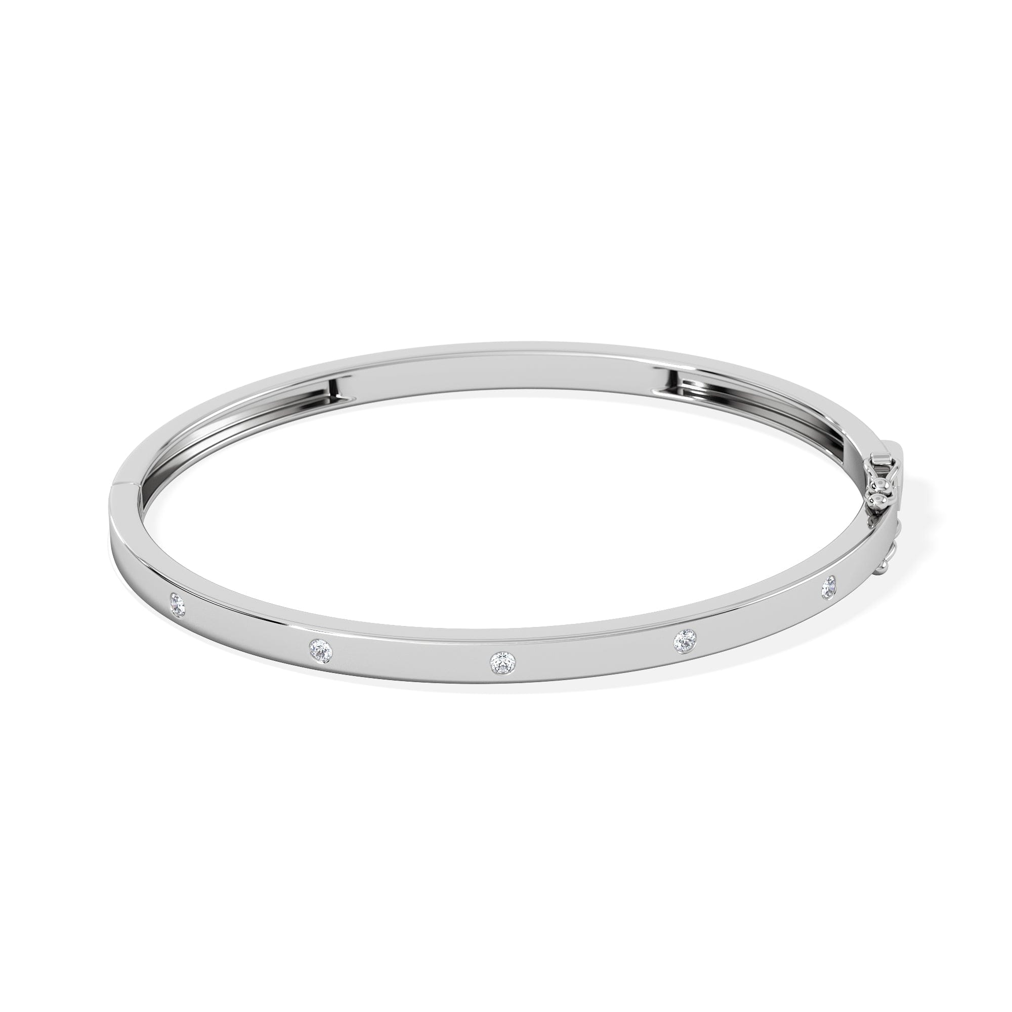 Diamond Élan 0.15ct Lab Diamond Bangle in Sterling Silver