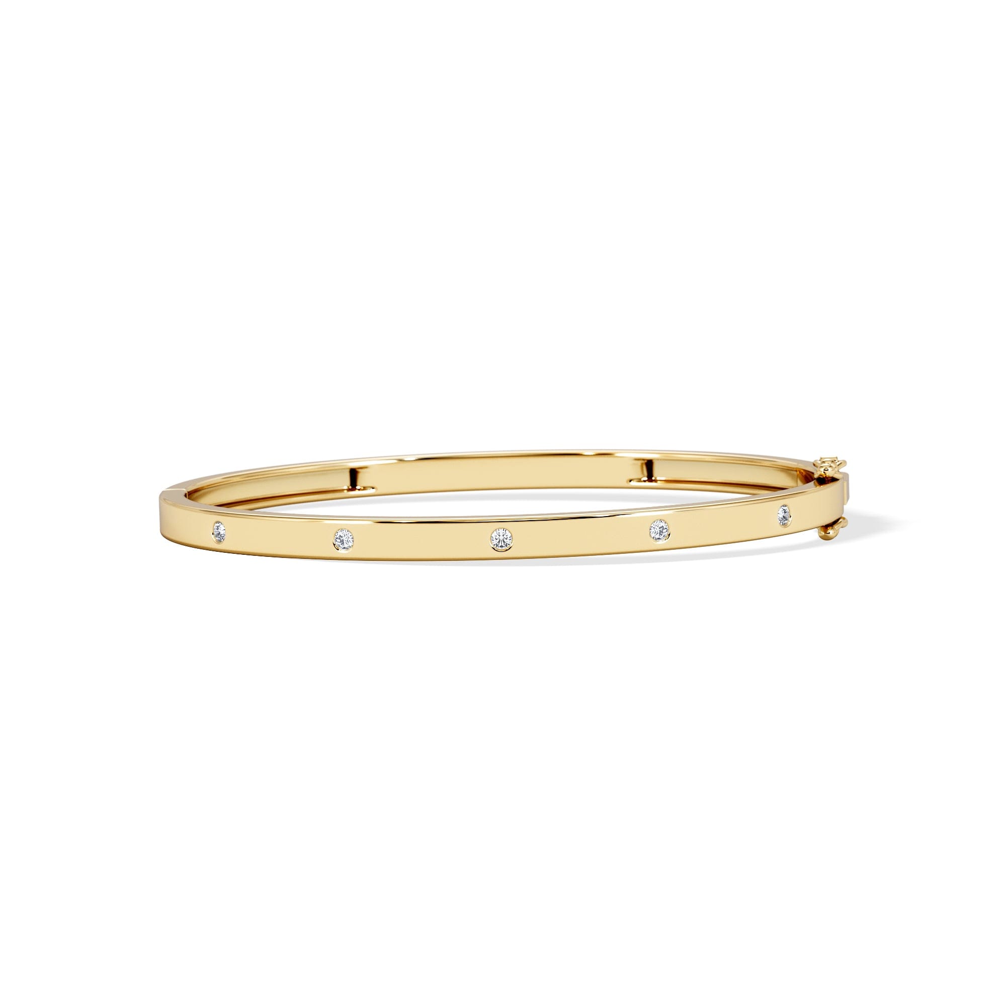 Diamond Élan 0.15ct Lab Diamond Bangle in18K Gold Vermeil
