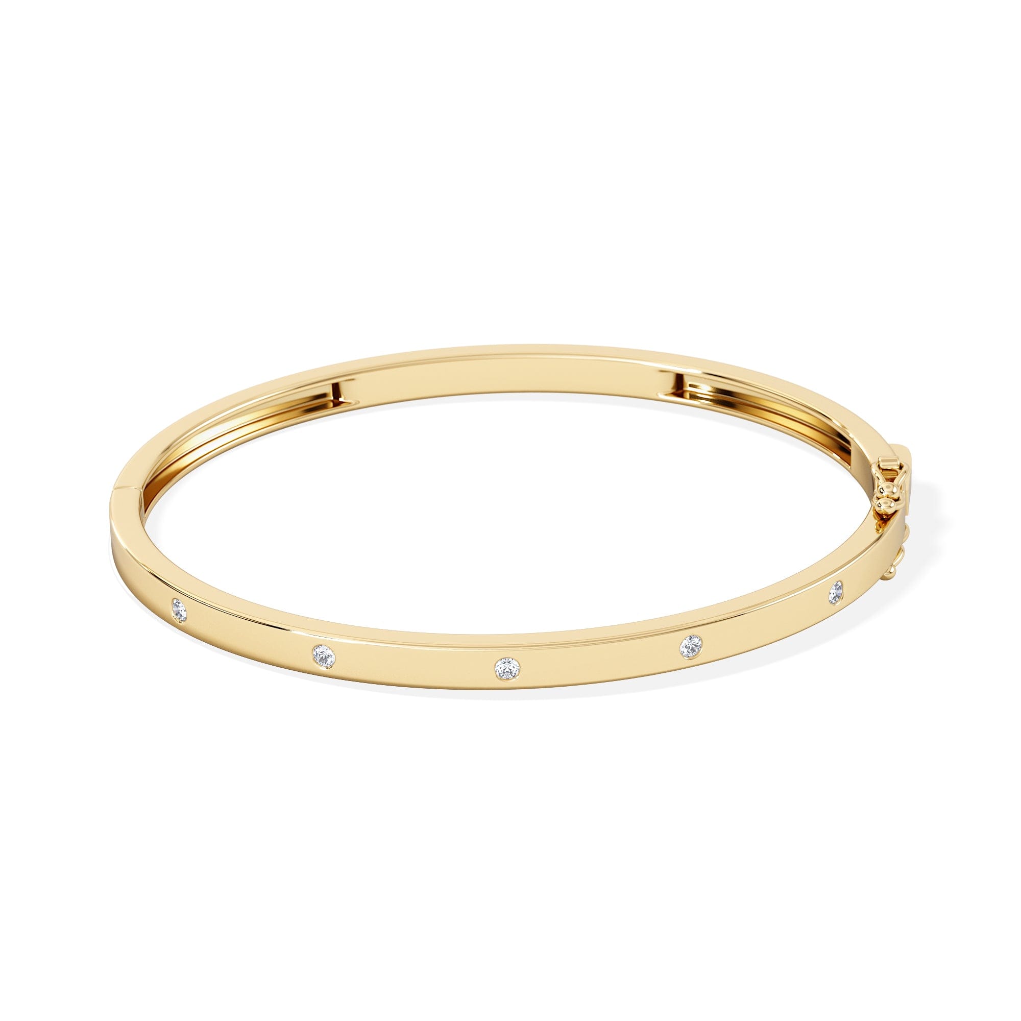 Diamond Élan 0.15ct Lab Diamond Bangle in18K Gold Vermeil