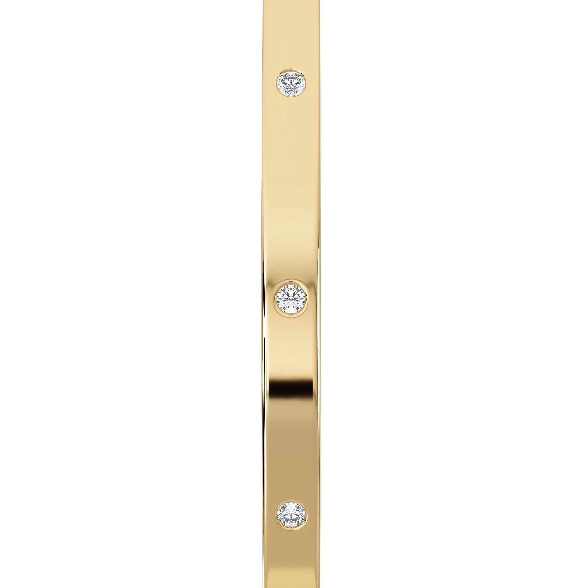 Diamond Élan 0.15ct Lab Diamond Bangle in18K Gold Vermeil