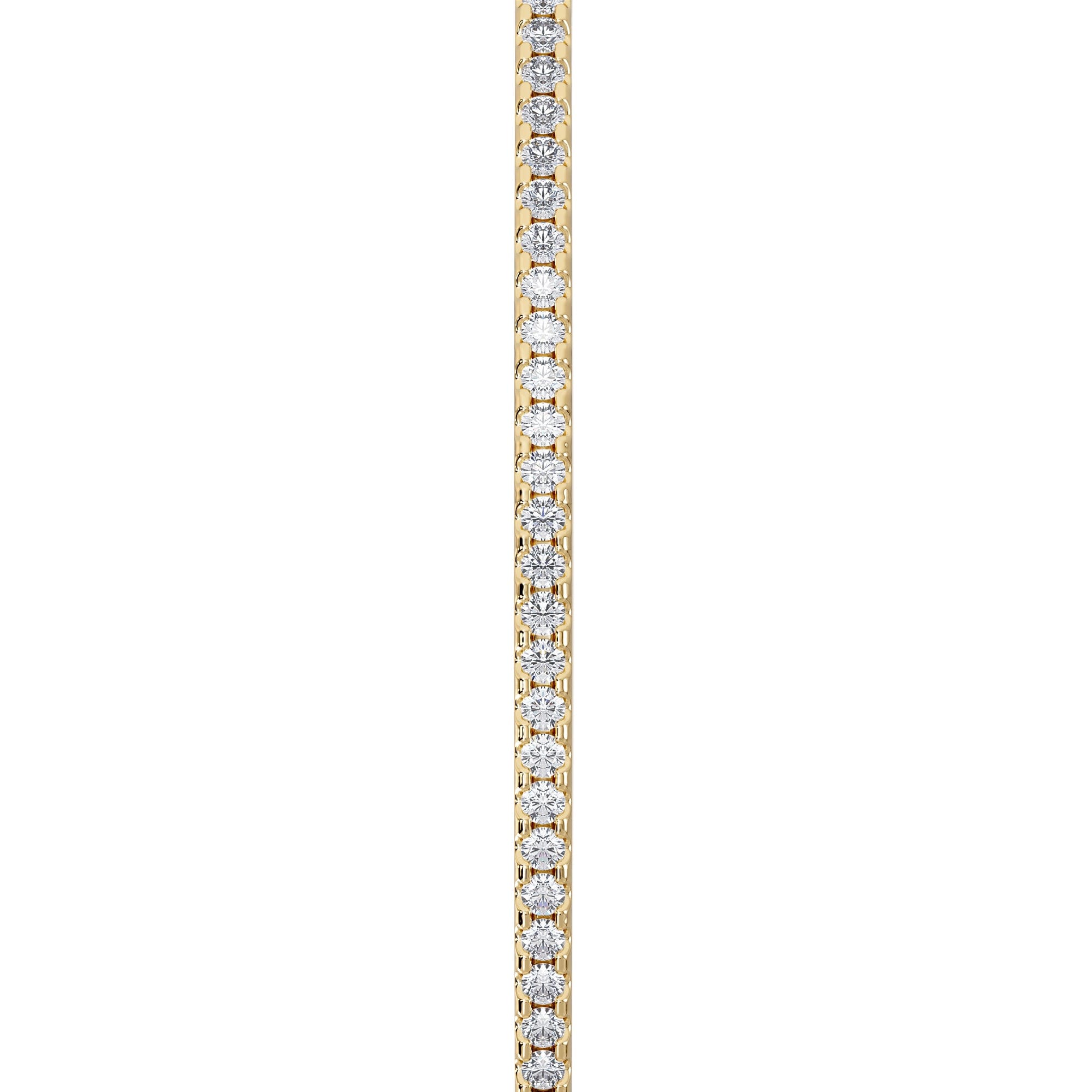 Diamond 0.50ct Lab Diamond Half Pavé Bangle Bracelet in 18K Gold Vermeil