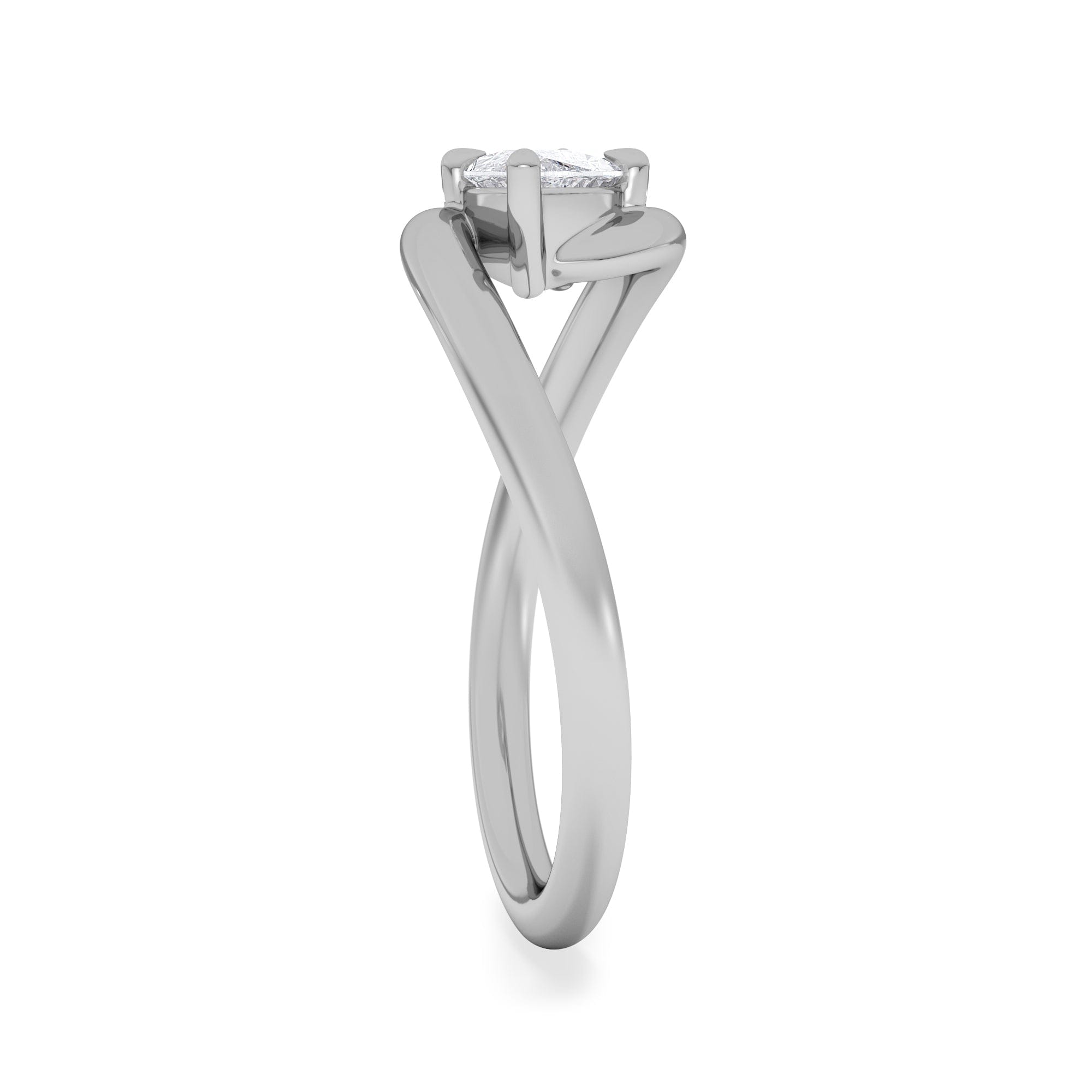 Solitaire Affinity 0.50ct Marquise Cut Lab Diamond Solitaire Engagement Ring in Platinum