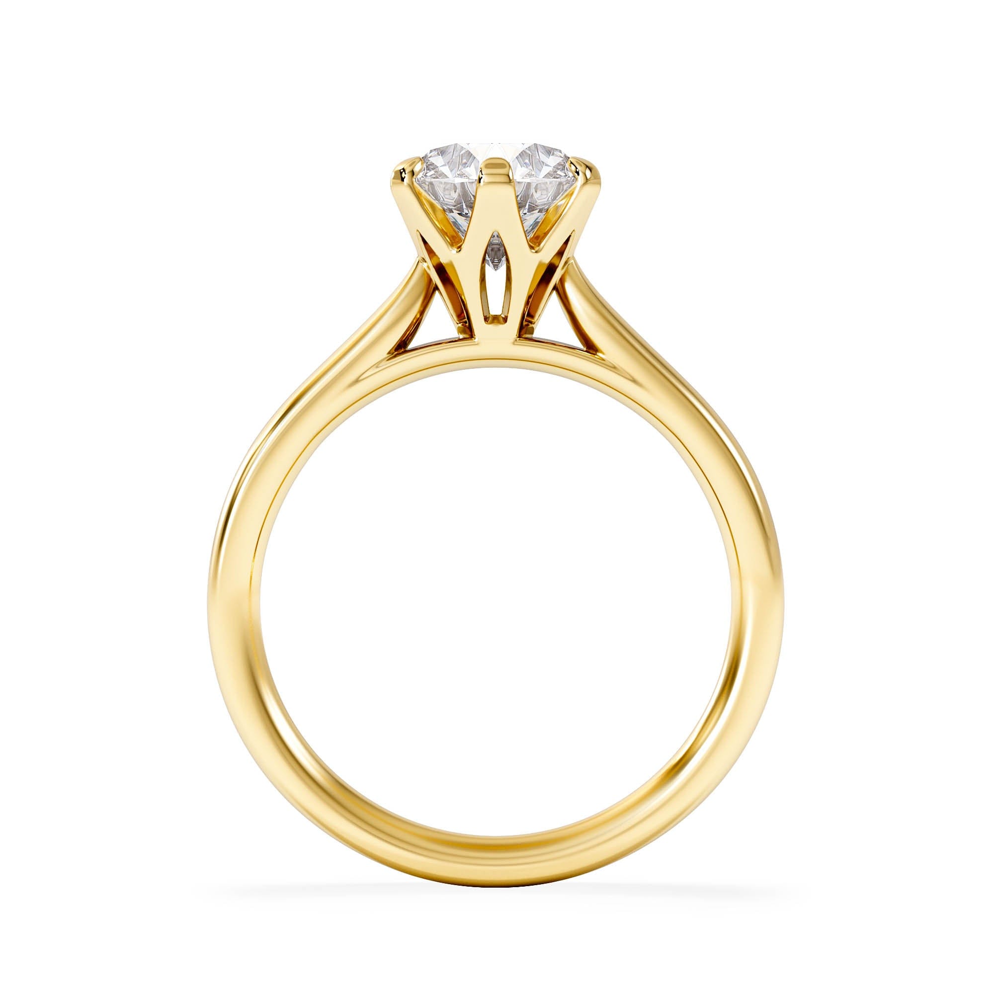 Diamond 1.50 Carat Diamond Engagement Ring High Set Chloe Lab F/VS1 18K Gold