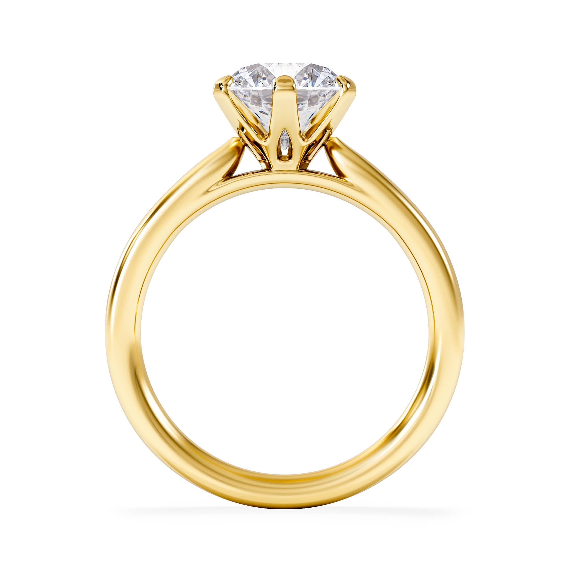 Diamond 2 Carat Diamond Engagement Ring Low Set Chloe Lab F/VS1 18K Gold