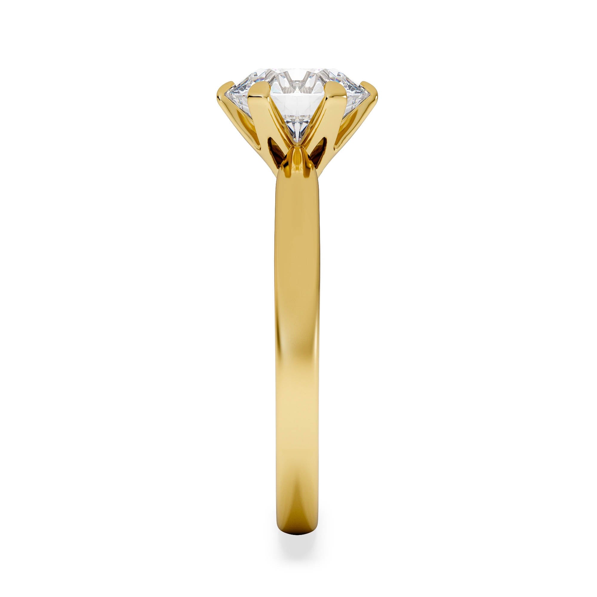 Diamond 2 Carat Diamond Engagement Ring Low Set Chloe Lab F/VS1 18K Gold