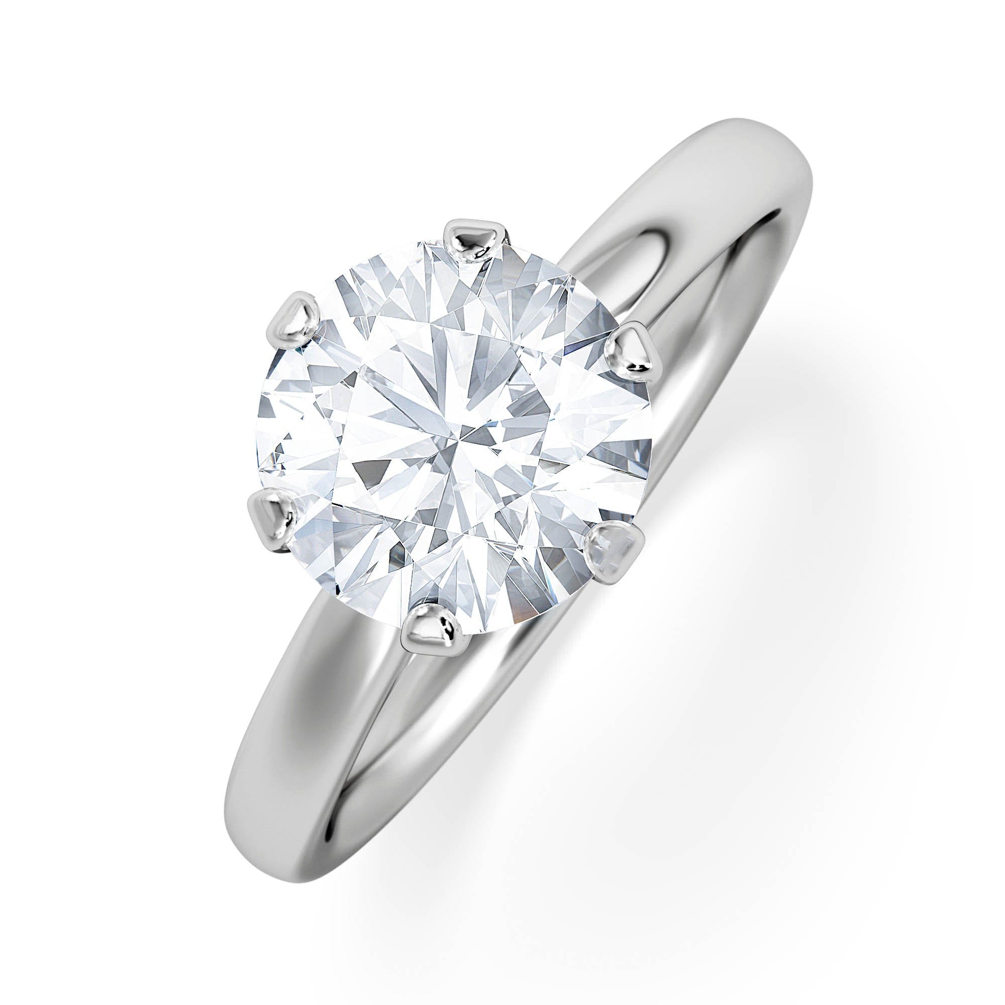Diamond 2 Carat Diamond Engagement Ring Low Set Chloe Lab F/VS1 Platinum