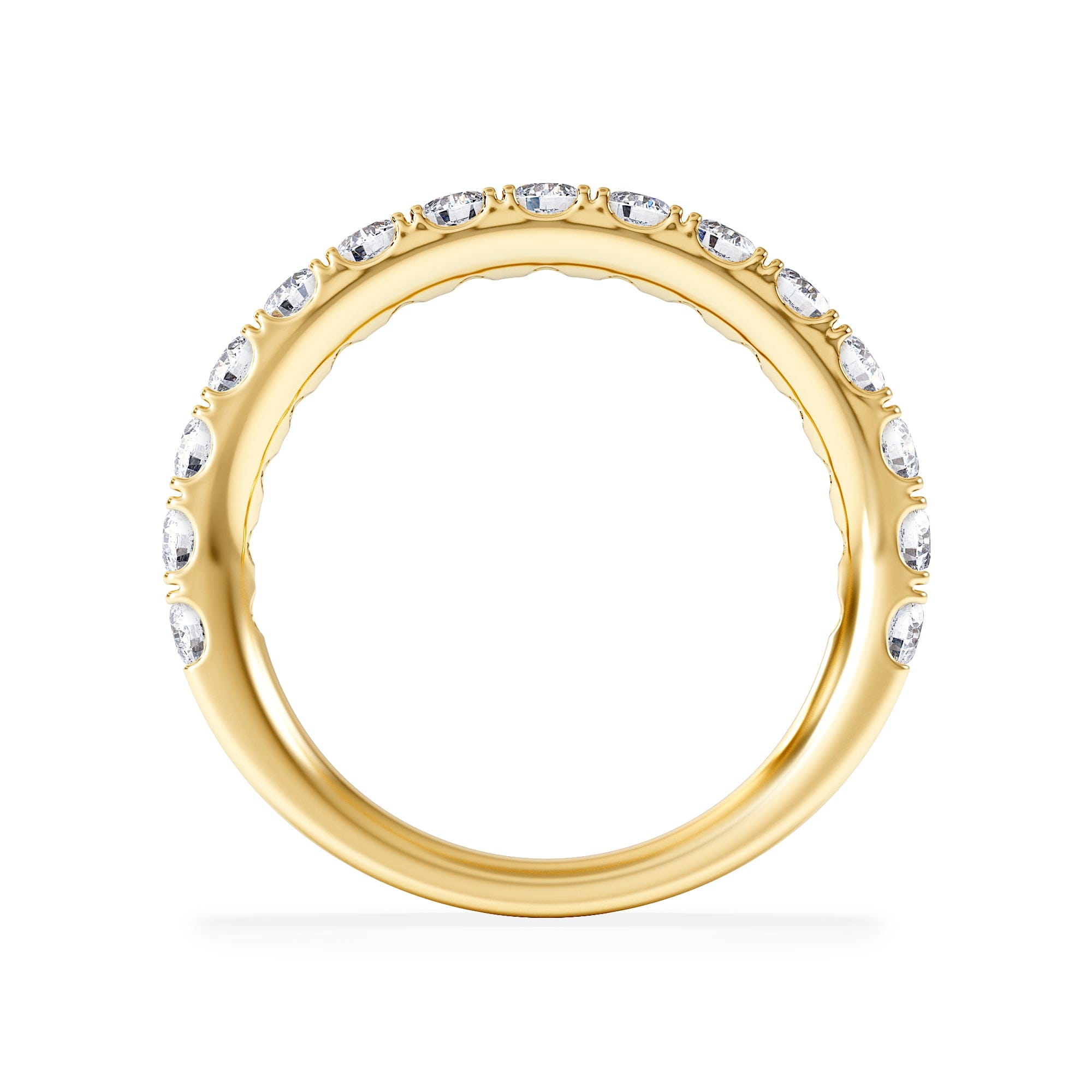 Diamond 15 Stone Chloe 18K Gold Lab Diamond Eternity Ring 1.00ct G/Vs