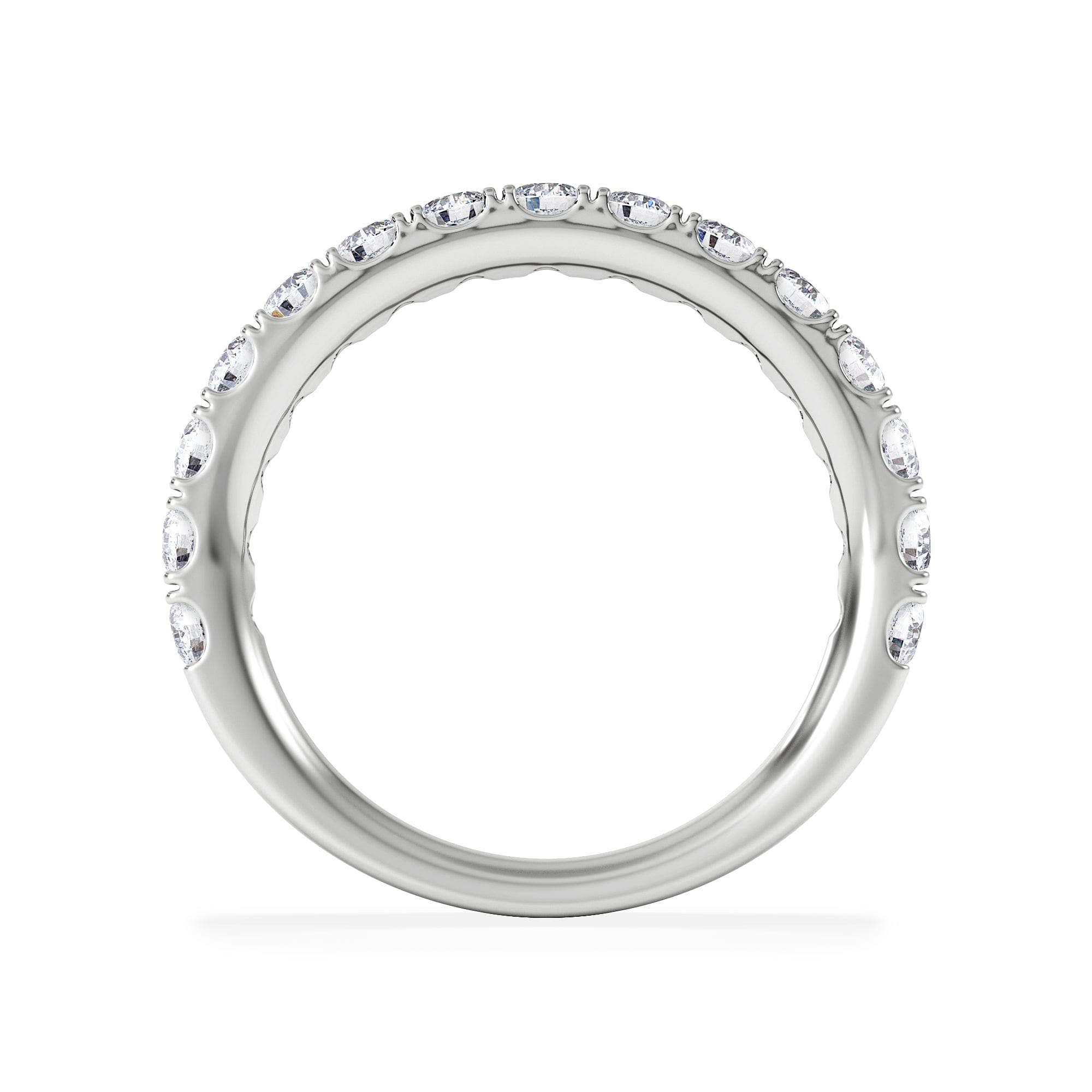 Diamond 15 Stone Chloe 18K White Gold Lab Diamond Eternity Ring 1.00ct G/Vs