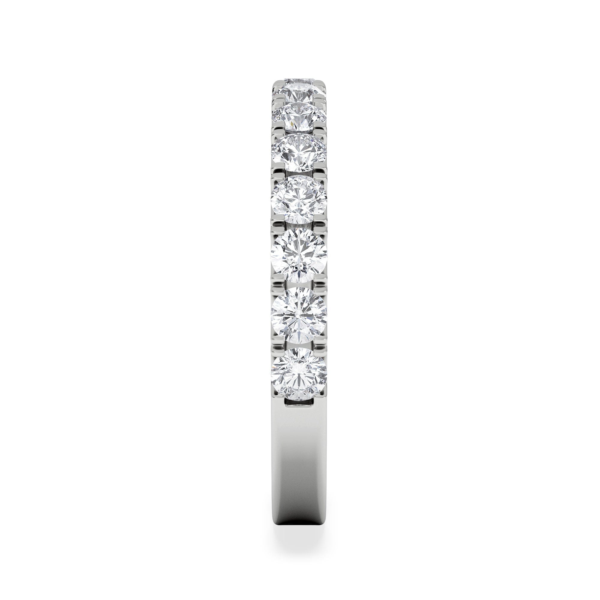 Diamond 15 Stone Chloe 18K White Gold Lab Diamond Eternity Ring 1.00ct G/Vs