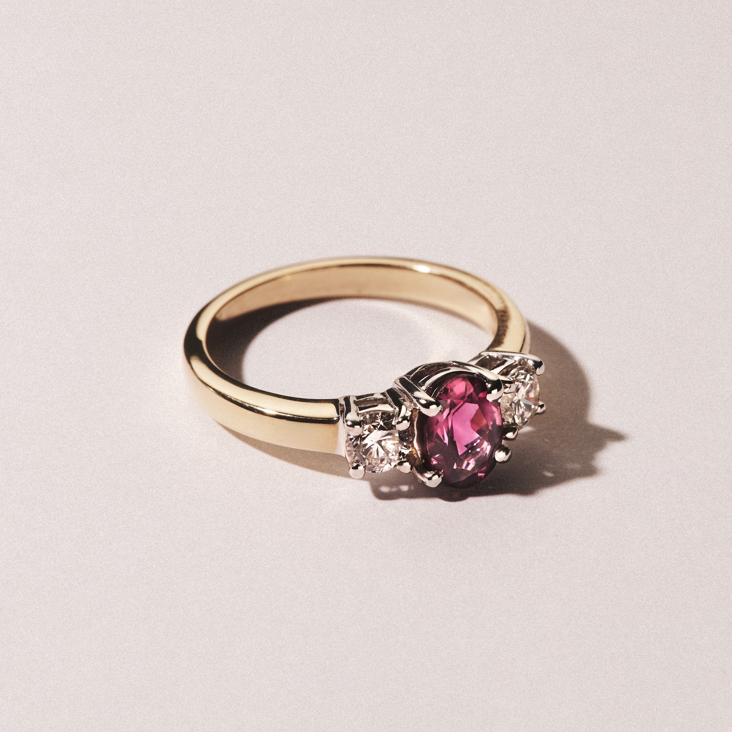 RING Ruby 1.15ct And Lab Diamonds G/Vs 0.50ct 18K Gold Ring