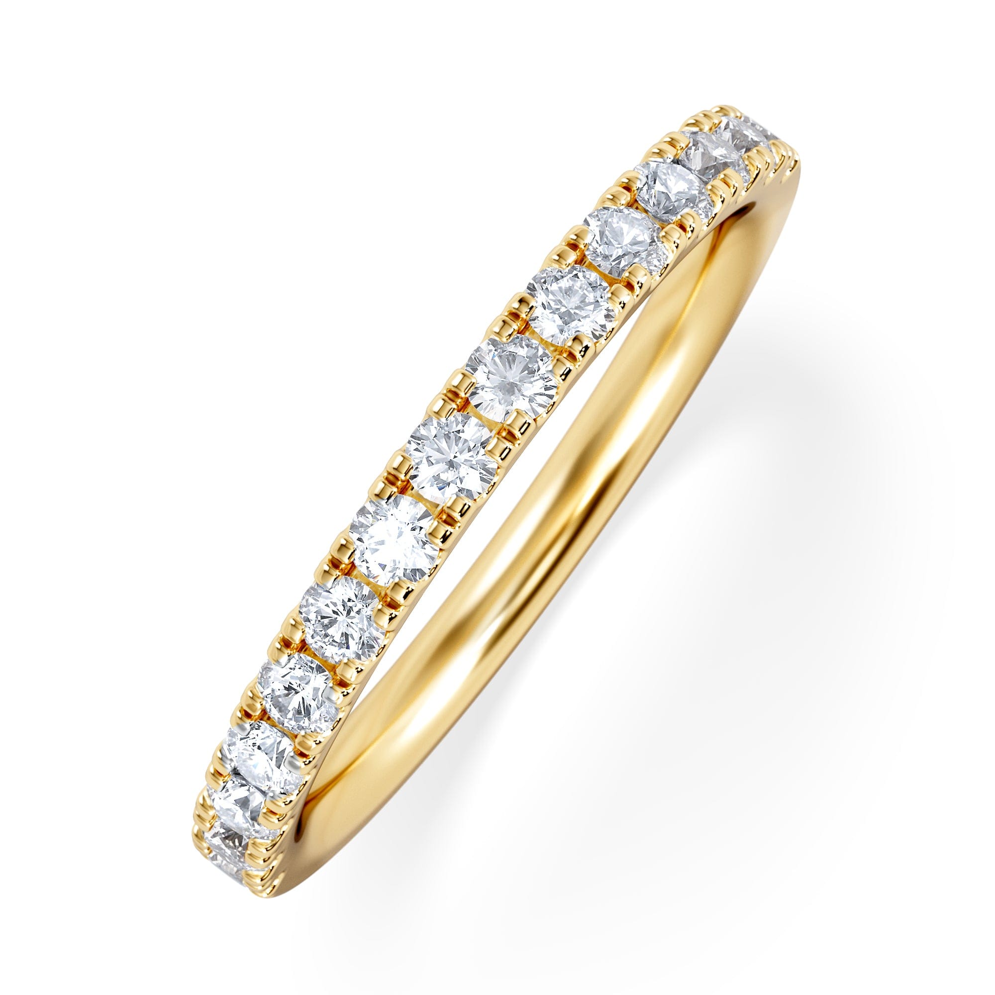 Diamond 15 Stone Chloe 18K Gold Diamond Eternity Ring 0.50ct G/Vs