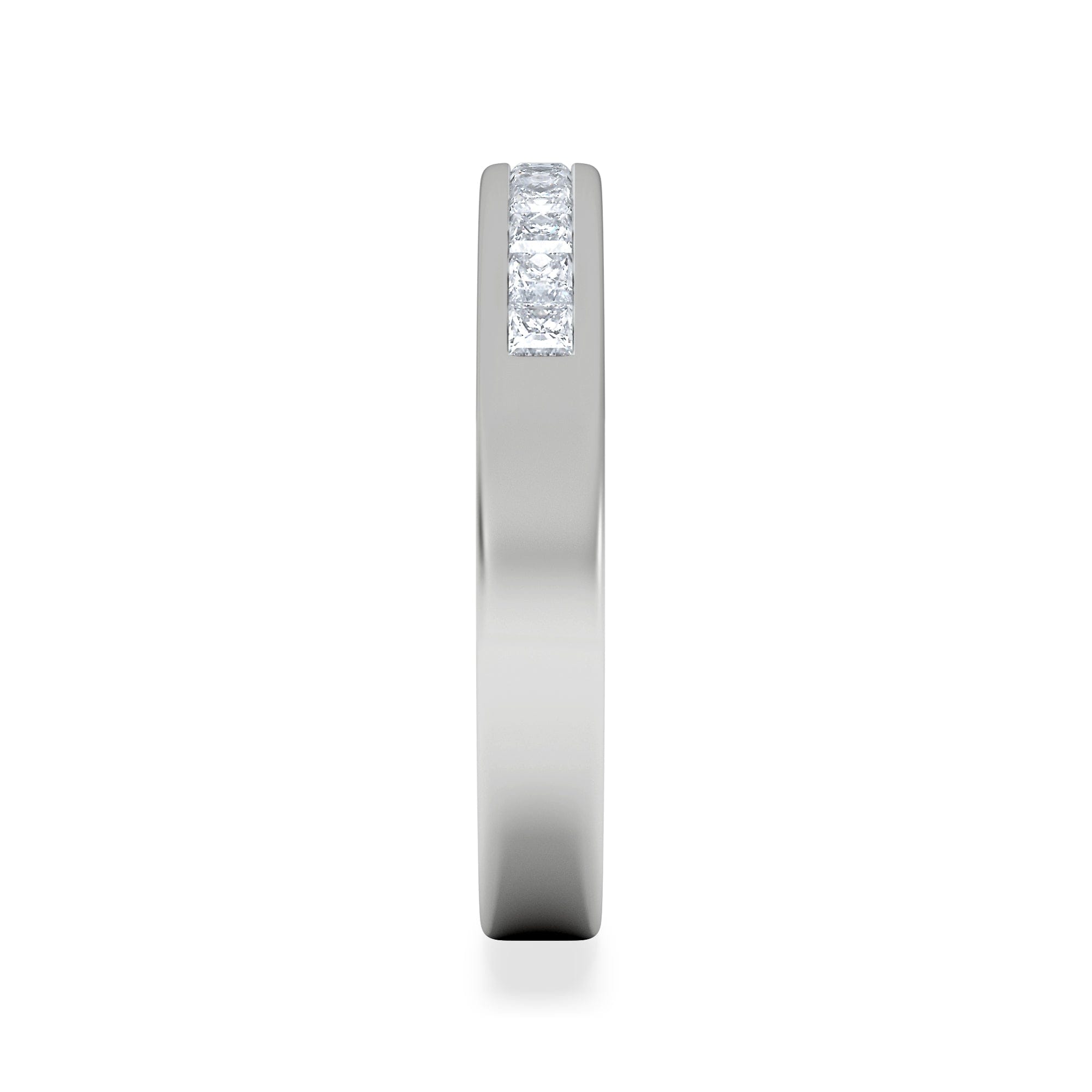 PRINCESS Platinum Princess Diamond Half Eternity Ring 0.50CT H/SI