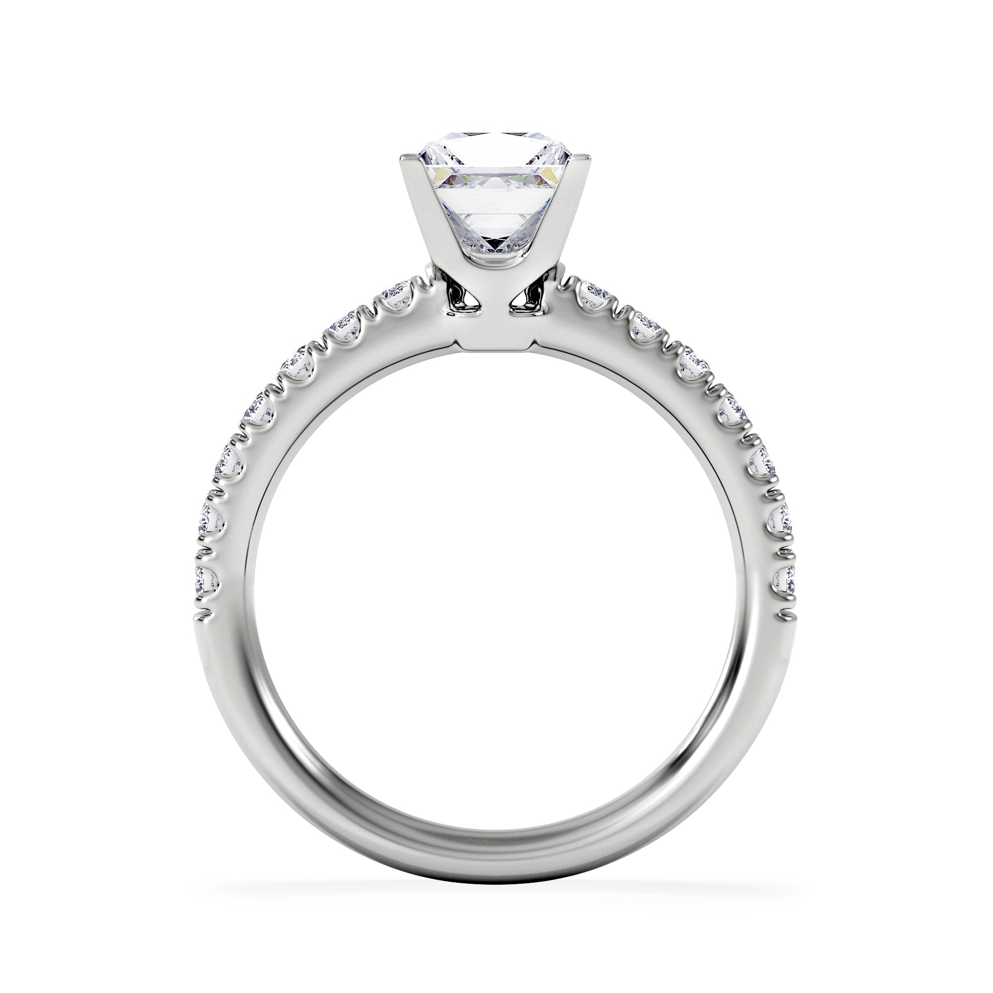 PRINCESS Katerina Lab Princess Diamond Engagement Ring 18KW Gold 1.55ct F/VS1