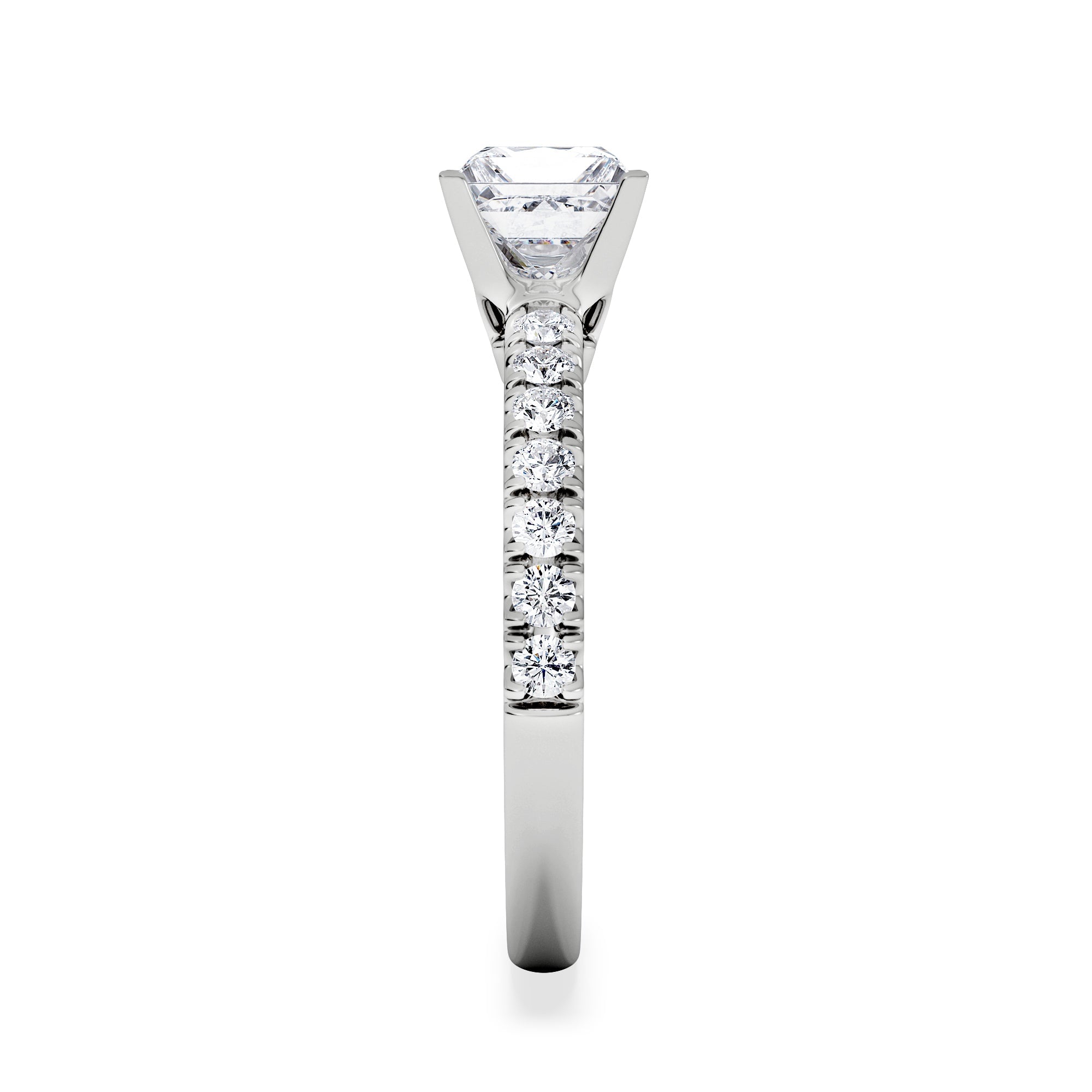 PRINCESS Katerina Lab Princess Diamond Engagement Ring 18KW Gold 1.55ct F/VS1