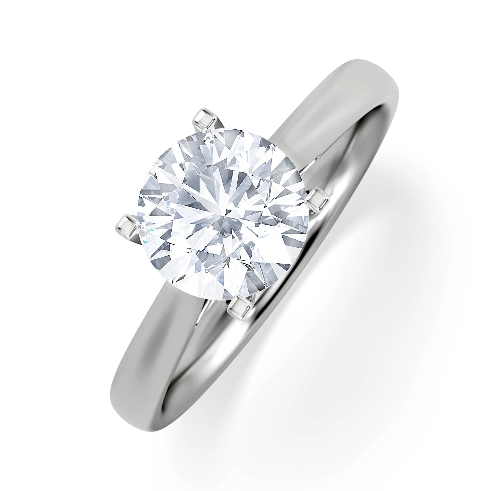 Diamond 1.50ct Diamond Engagement Ring Grace Lab F/VS1 IGI Certified Platinum