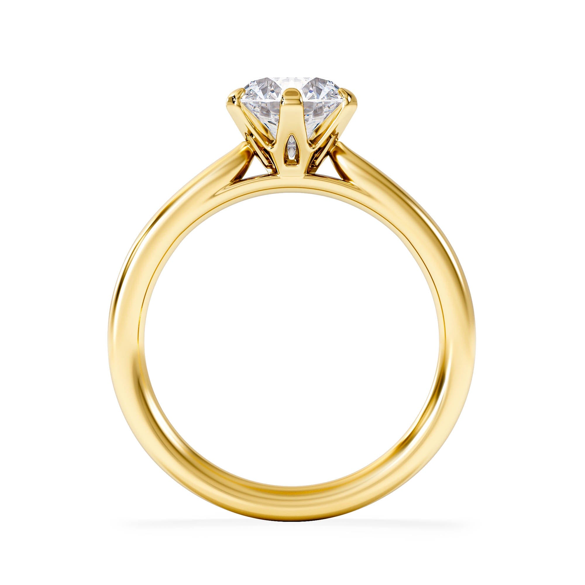 Diamond 1.5ct Diamond Engagement Ring Low Set Chloe Lab F/VS1 18K Gold