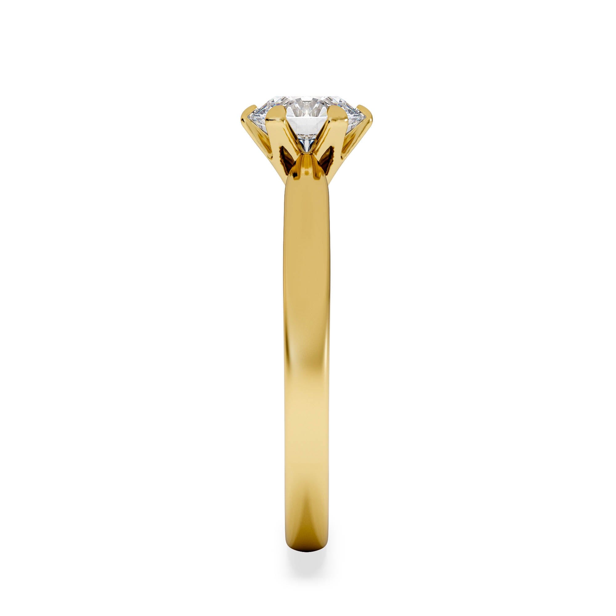 Diamond 1 Carat Diamond Engagement Ring Low Set Chloe Lab F/VS1 18K Gold