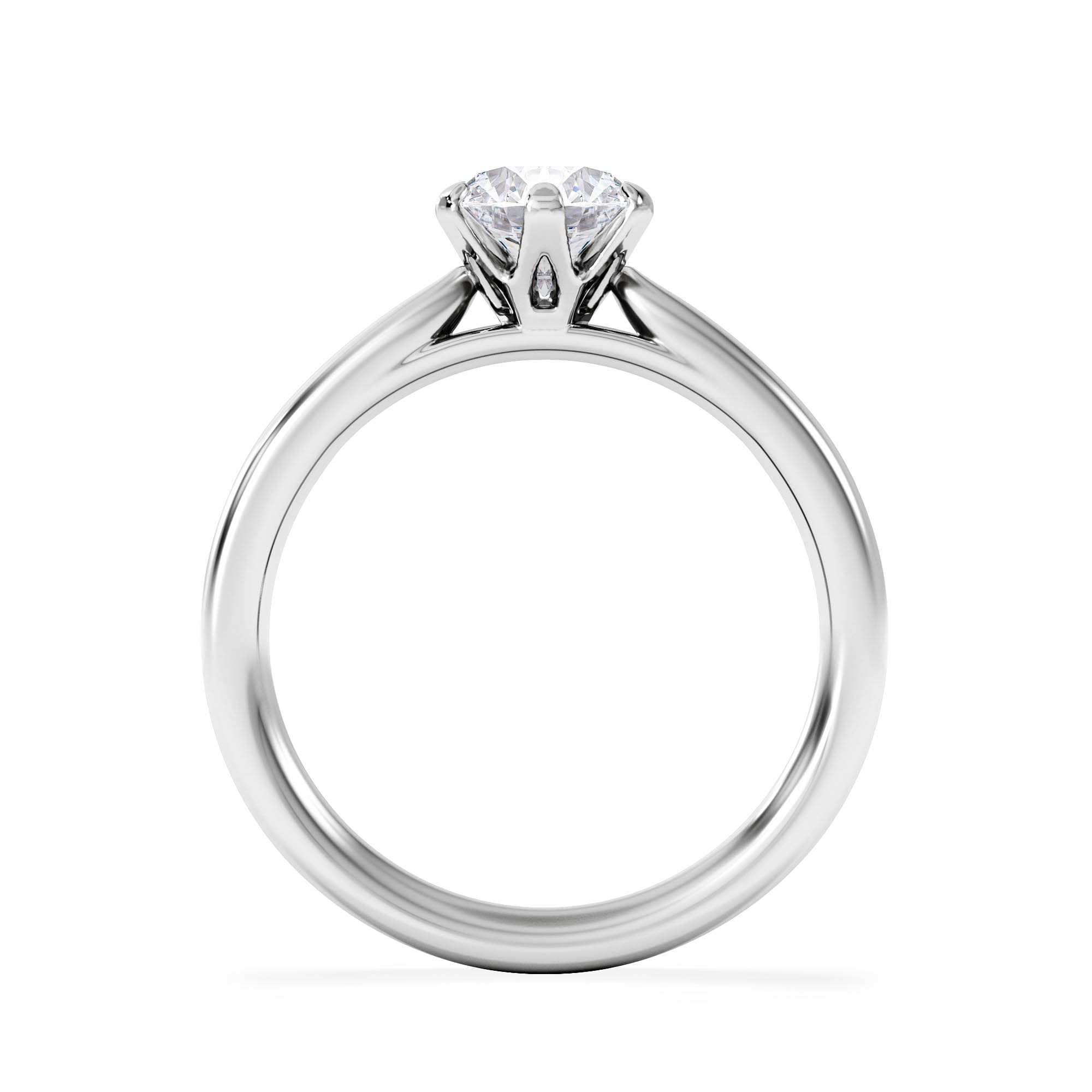 Diamond 1 Carat Diamond Engagement Ring Low Set Chloe Lab F/VS1 Platinum
