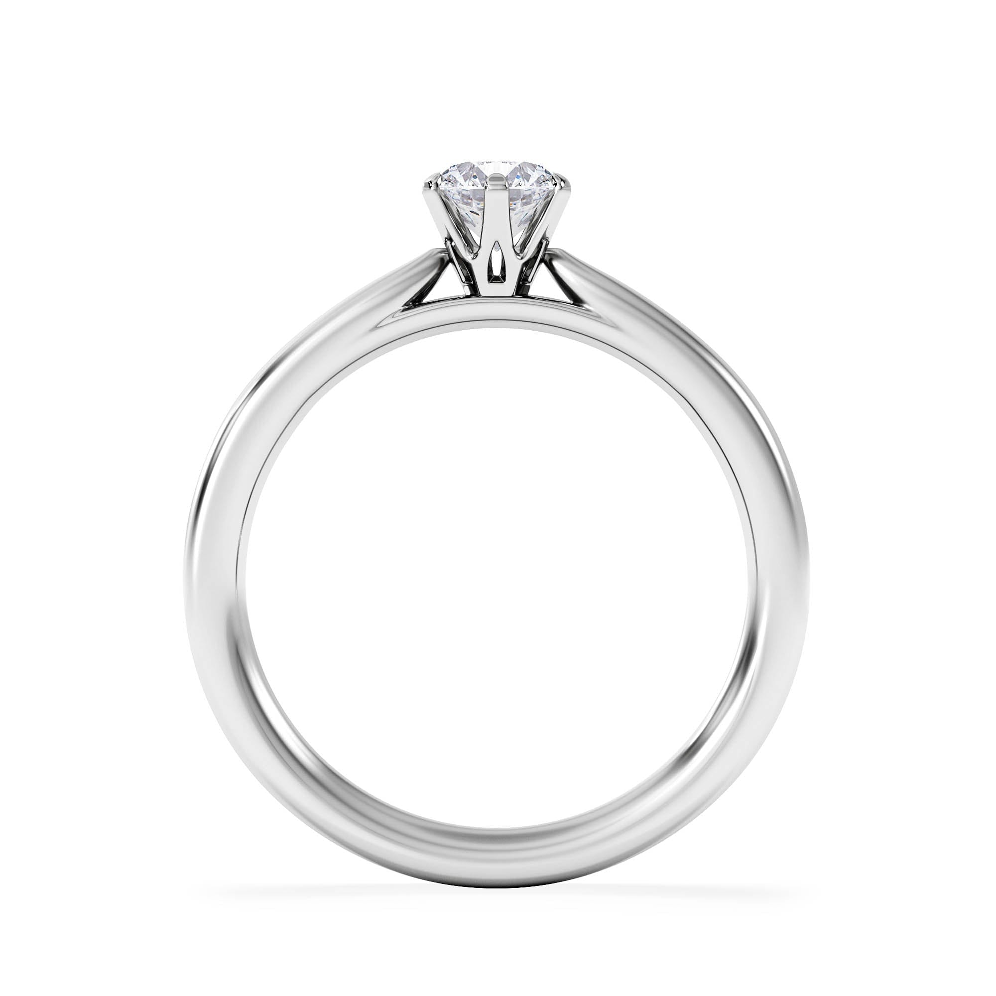 Diamond Platinum Half Carat Diamond Engagement Ring Low Chloe Lab F/VS1