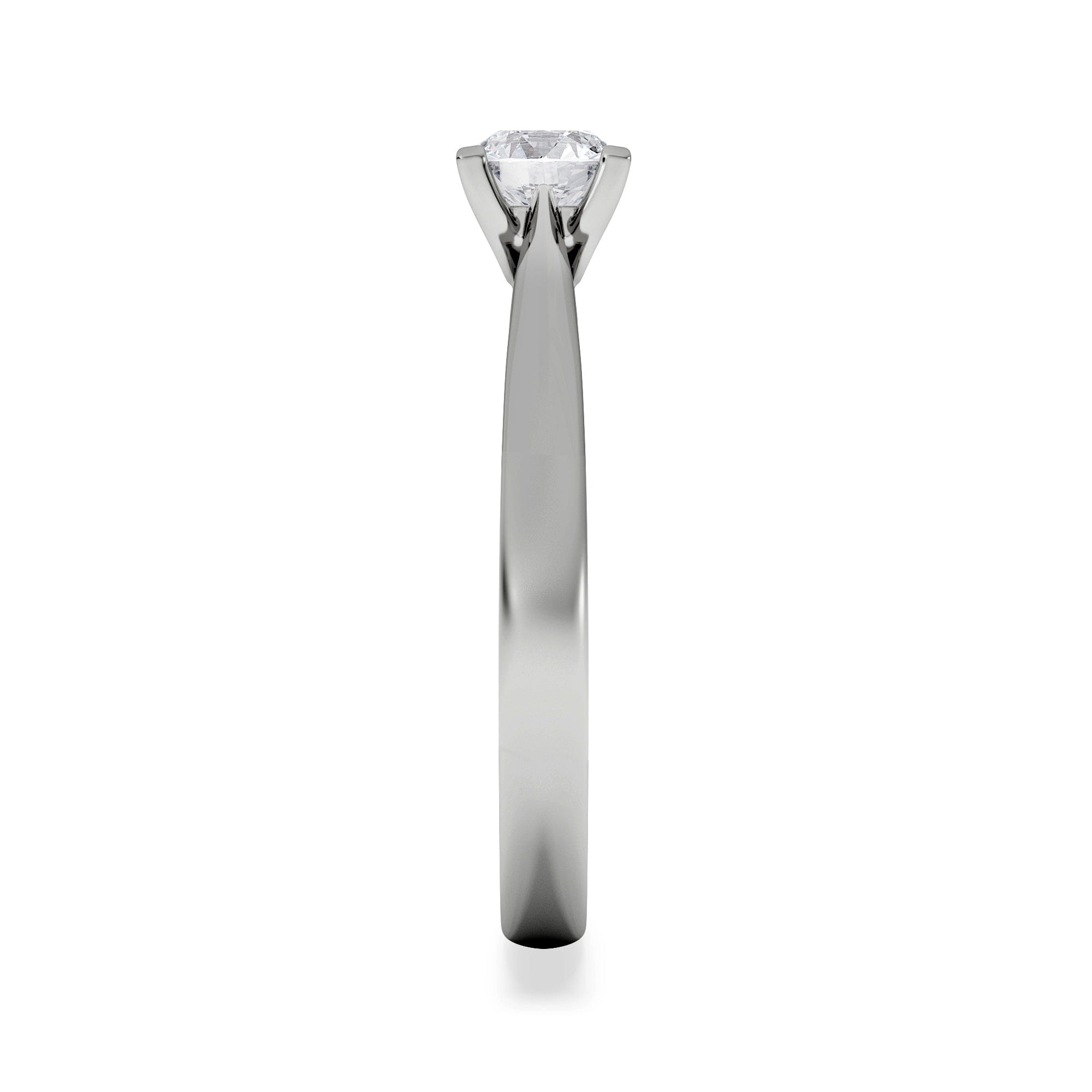 Diamond Certified Grace 18K White Gold Diamond Engagement Ring 0.50CT