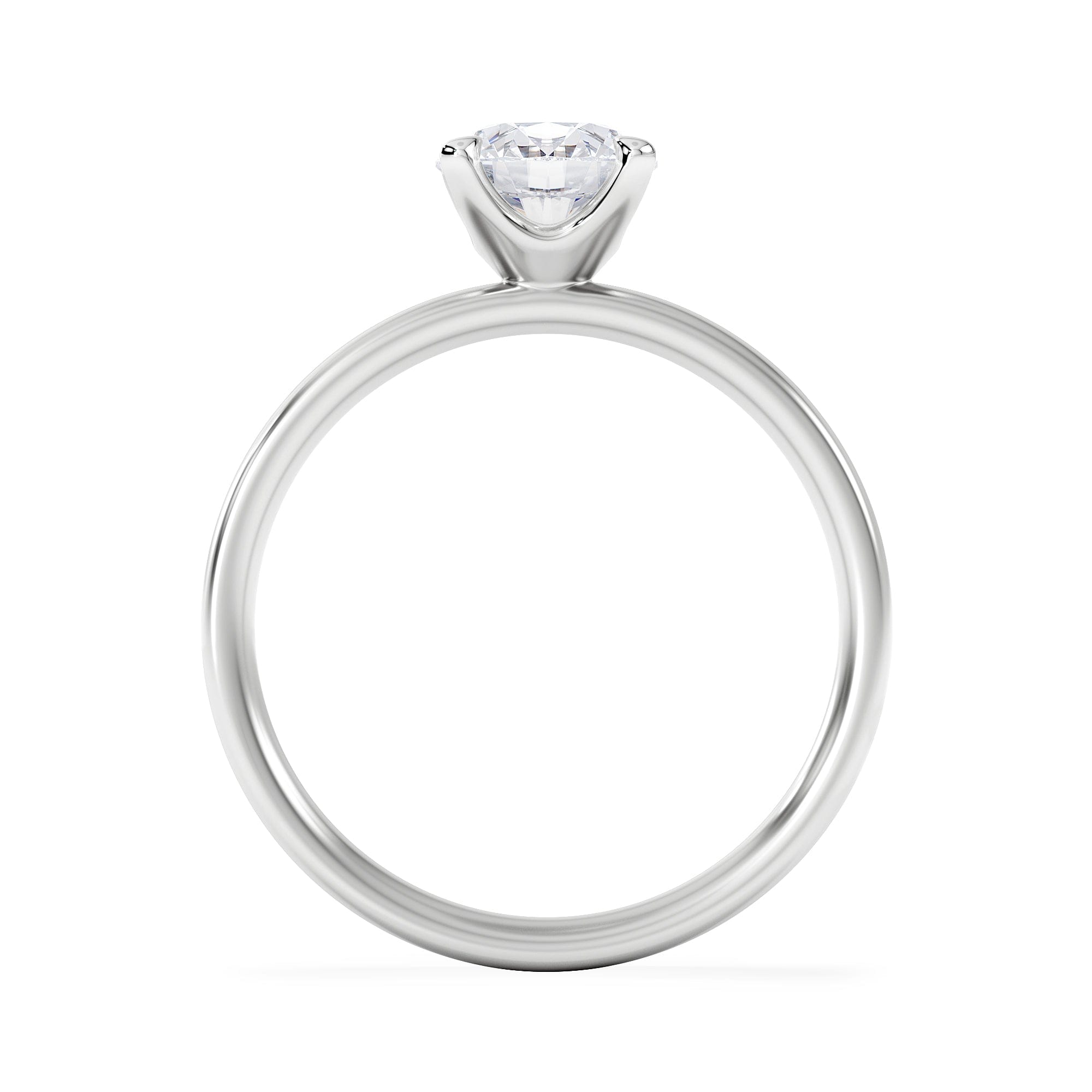 Solitaire Origin 1.00ct Round Cut Lab Diamond Solitaire Engagement Ring in Platinum