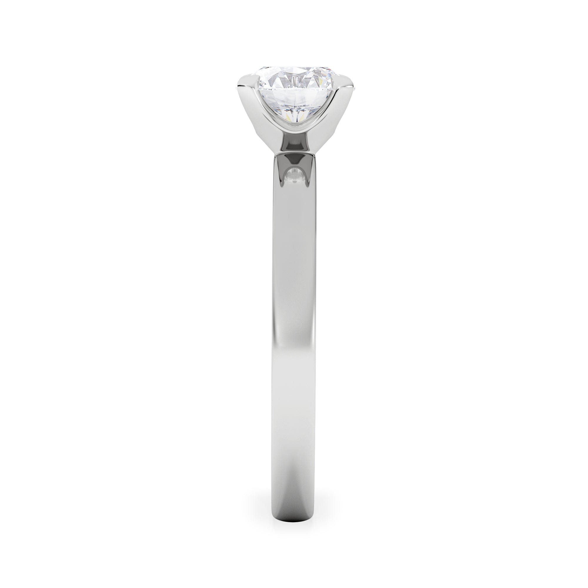 Solitaire Origin 1.00ct Round Cut Lab Diamond Solitaire Engagement Ring in Platinum