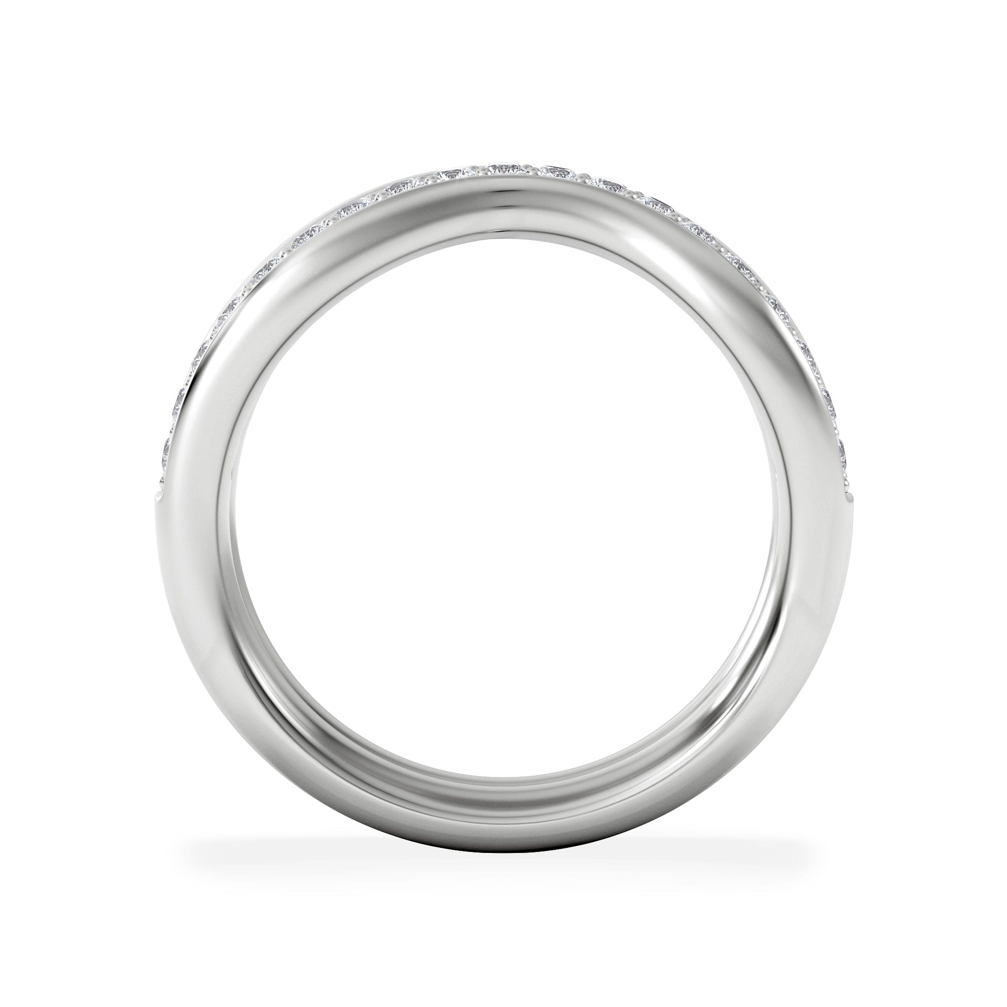 Diamond Duo Wave Stacking Lab Diamond Ring 0.26ct in 9K White Gold