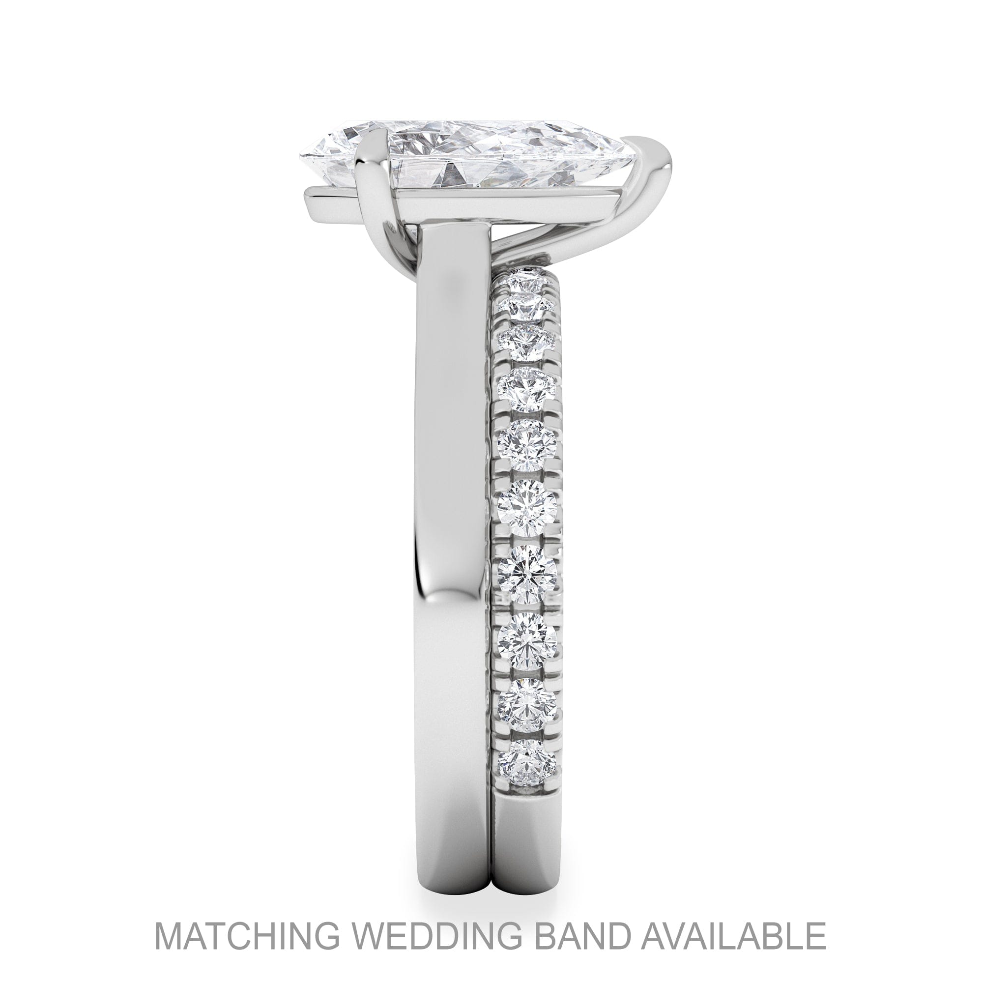 Diamond Amora Pear 2.00ct Lab Diamond Engagement Ring F/VS Set in Platinum