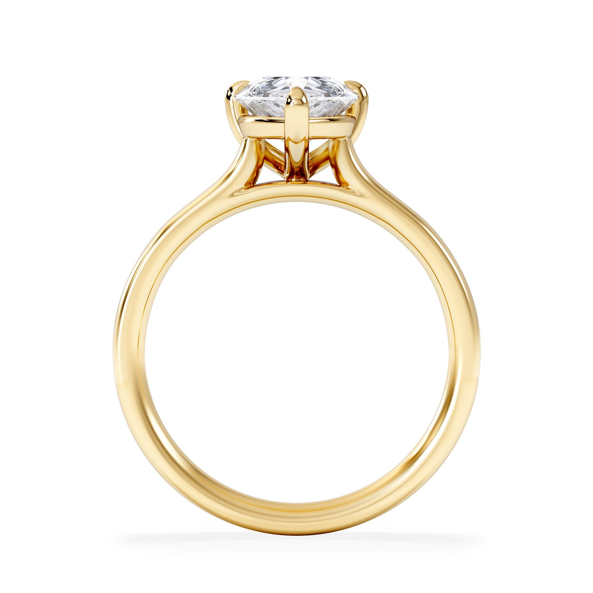 Diamond Amora Pear 2.00ct Lab Diamond Engagement Ring F/VS Set in 18K Gold