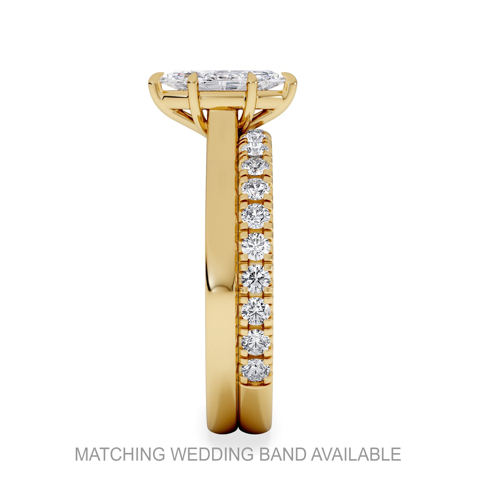 Diamond Amora Marquise 0.50ct Lab Diamond Engagement Ring F/VS Set in 18K Gold