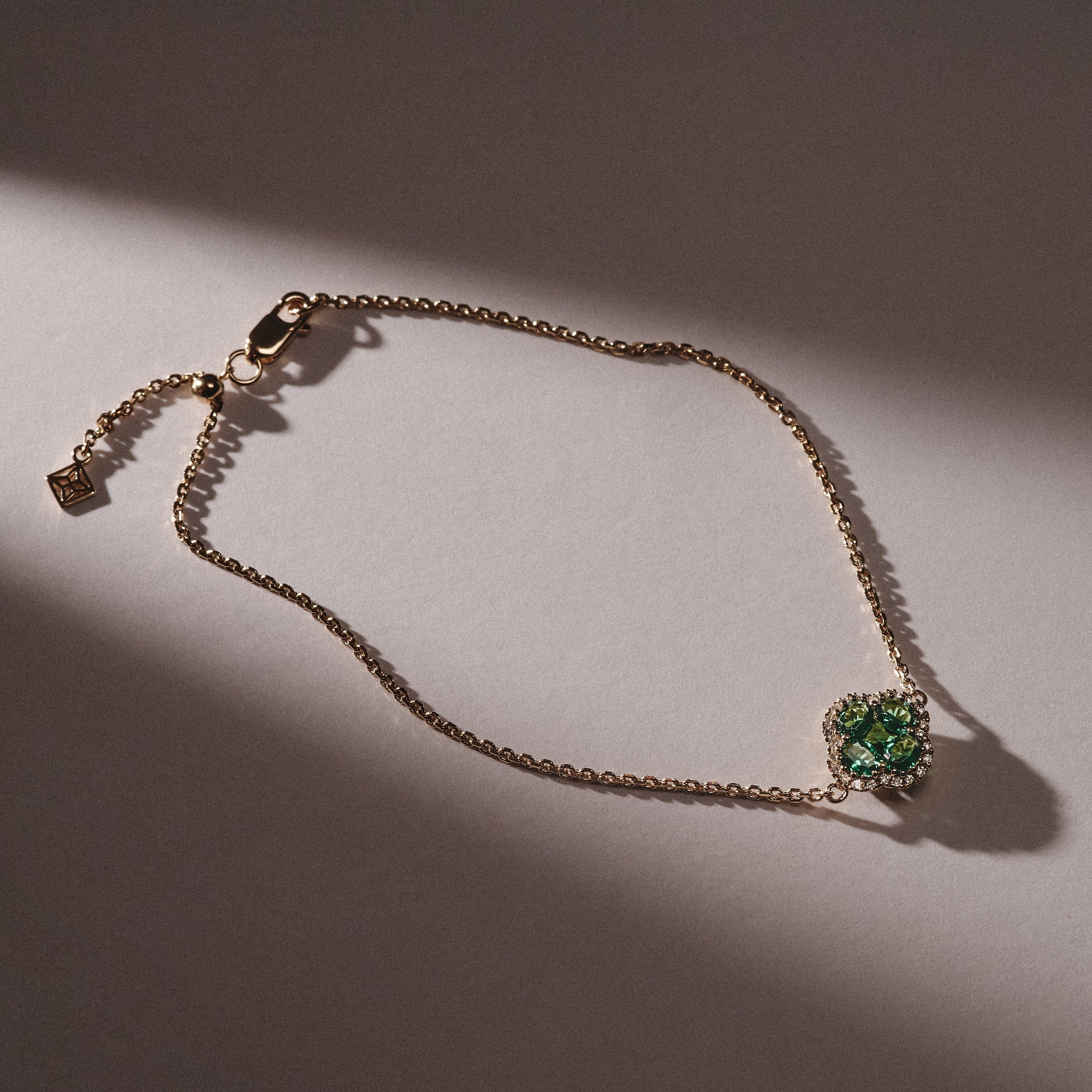 Alegria Lab Emerald Bracelet 0.75ct in 18k Gold Vermeil