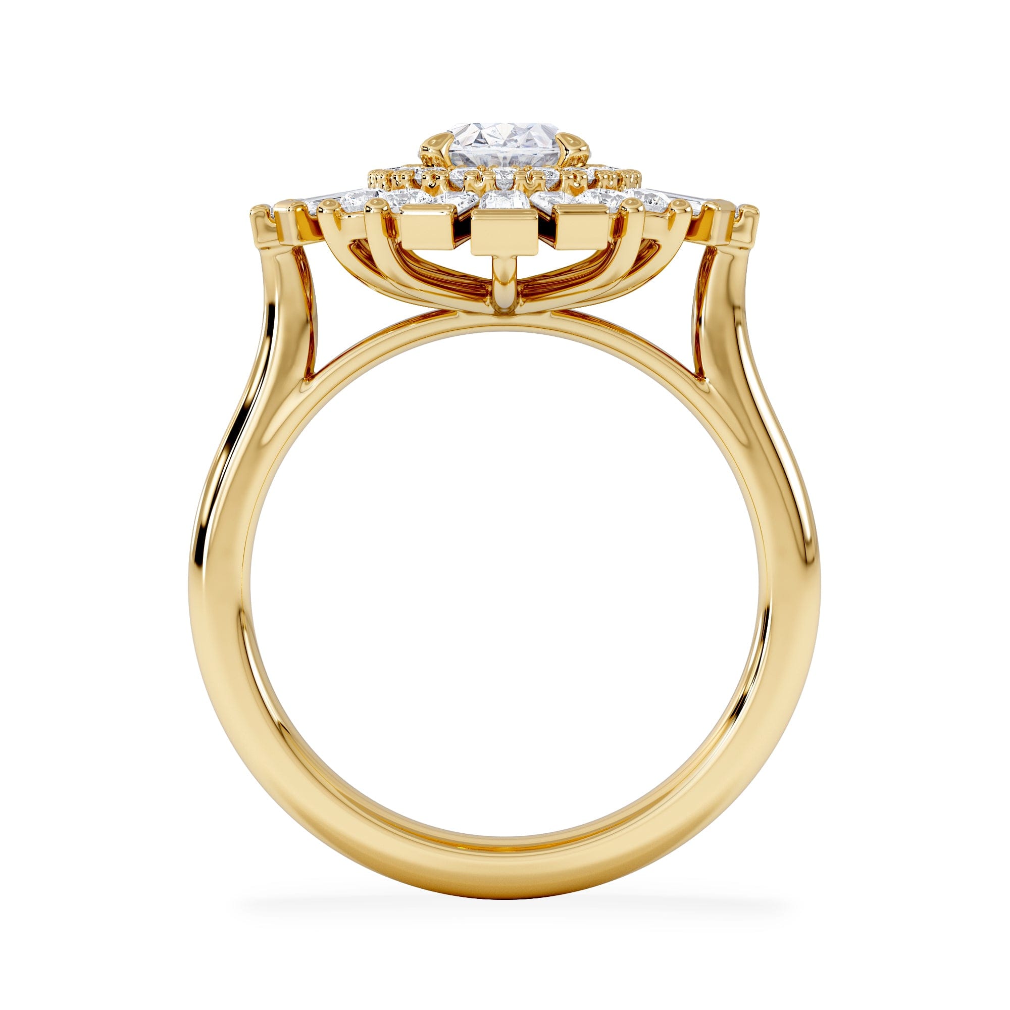 Diamond The Radiance Lab Diamond Ring 2.00ct H/SI SetI in 9K Gold