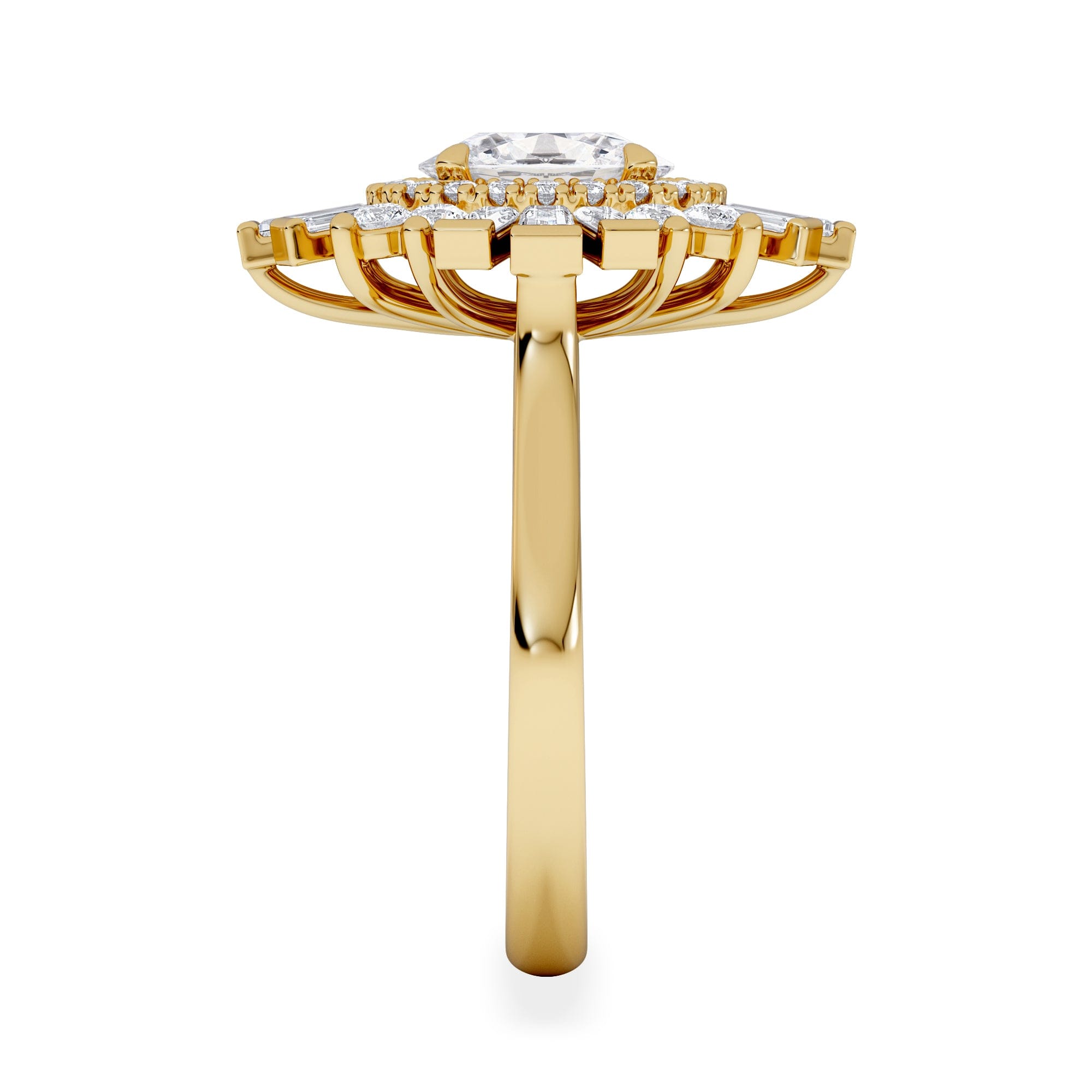 Diamond The Radiance Lab Diamond Ring 2.00ct H/SI SetI in 9K Gold