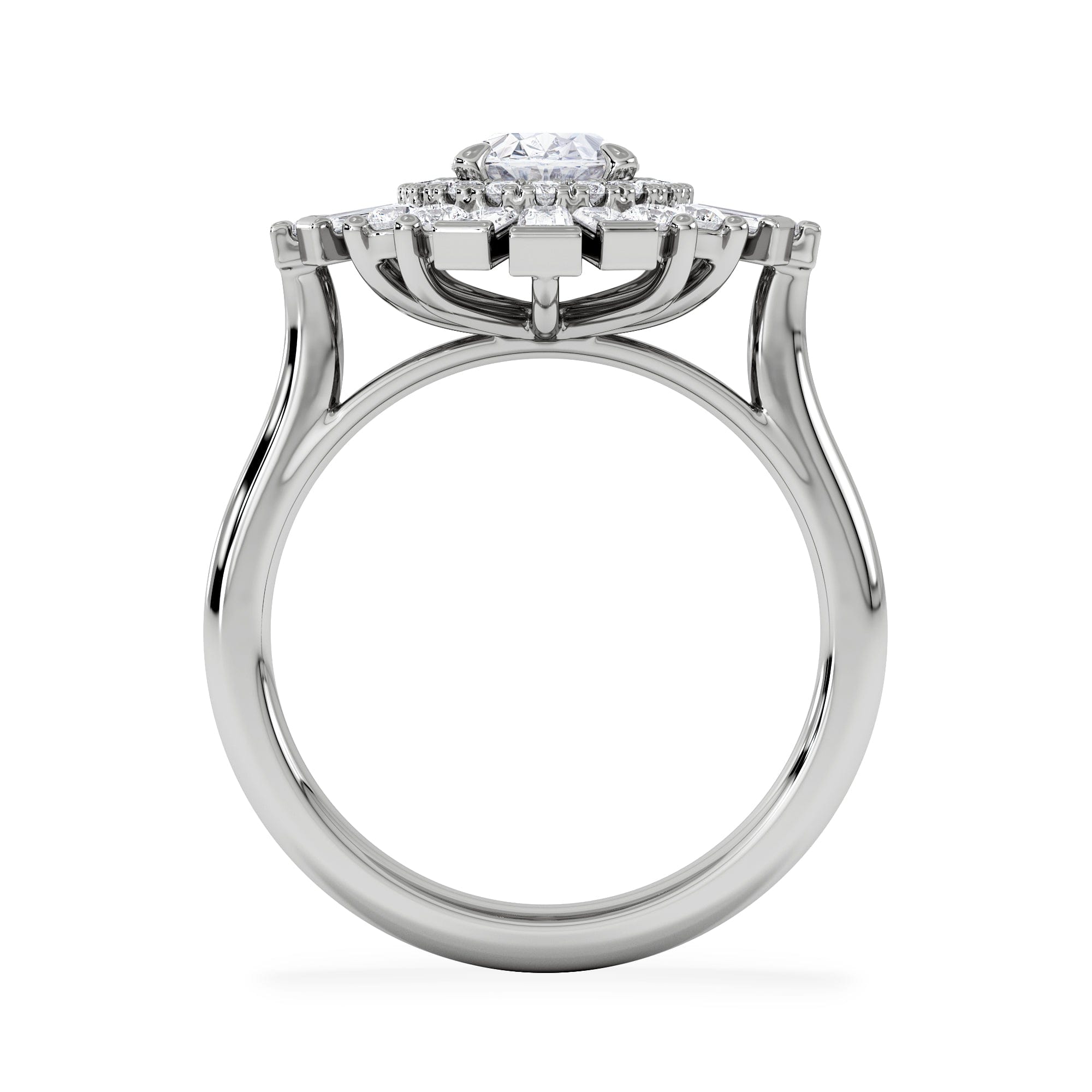 Diamond The Radiance Lab Diamond Ring 2.00ct H/SI Set in 9K White Gold