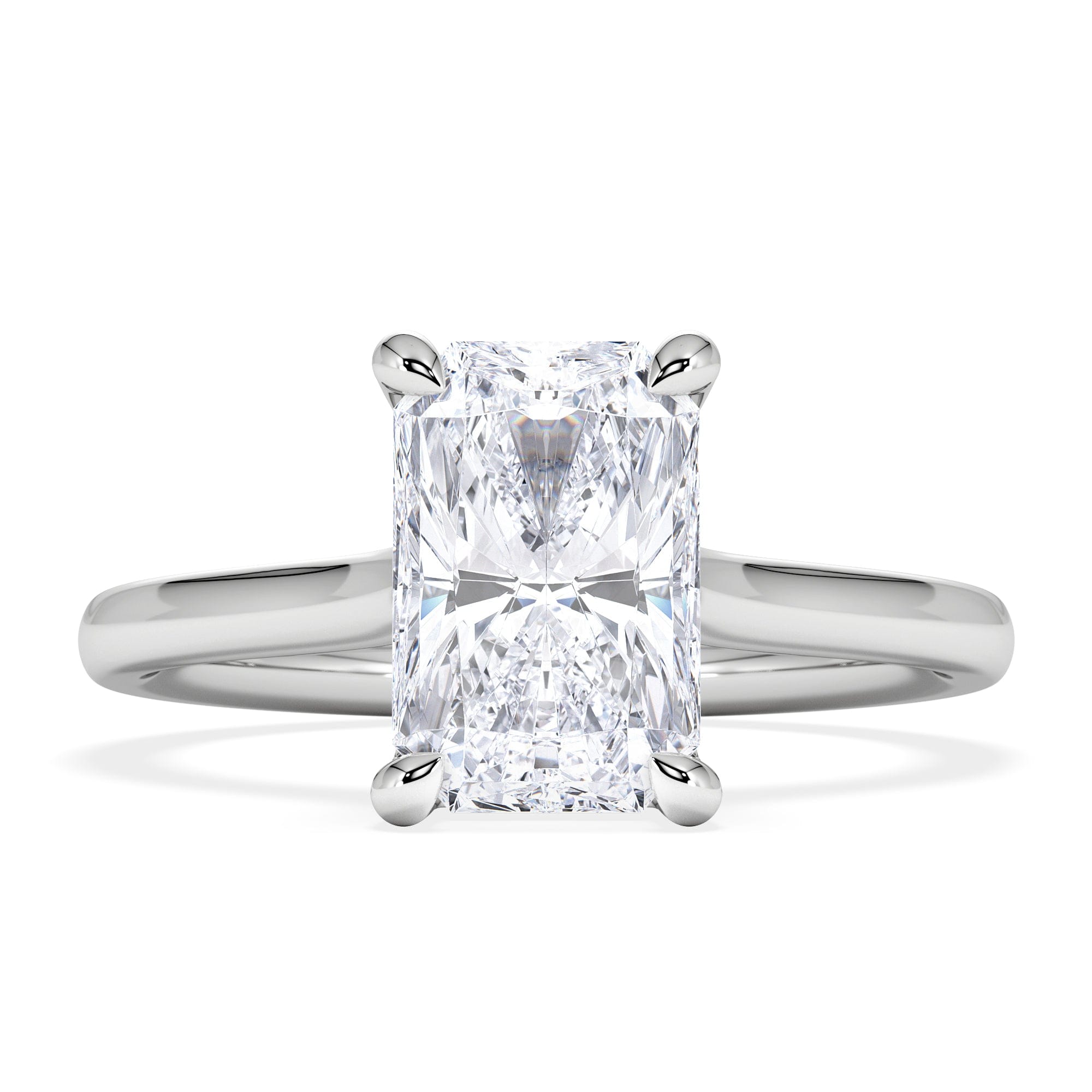 Diamond Amora Radiant 2.00ct Lab Diamond Engagement Ring F/VS1 Set in 18K White Gold
