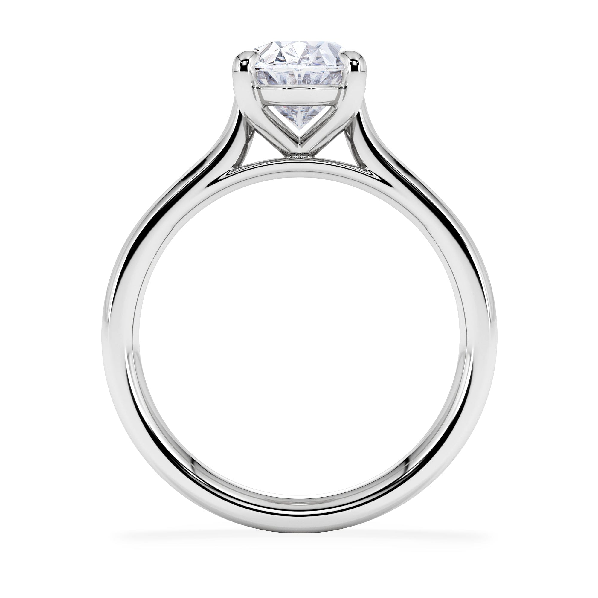 Diamond Amora Oval 2.00ct Lab Diamond Engagement Ring F/VS1 Set in Platinum