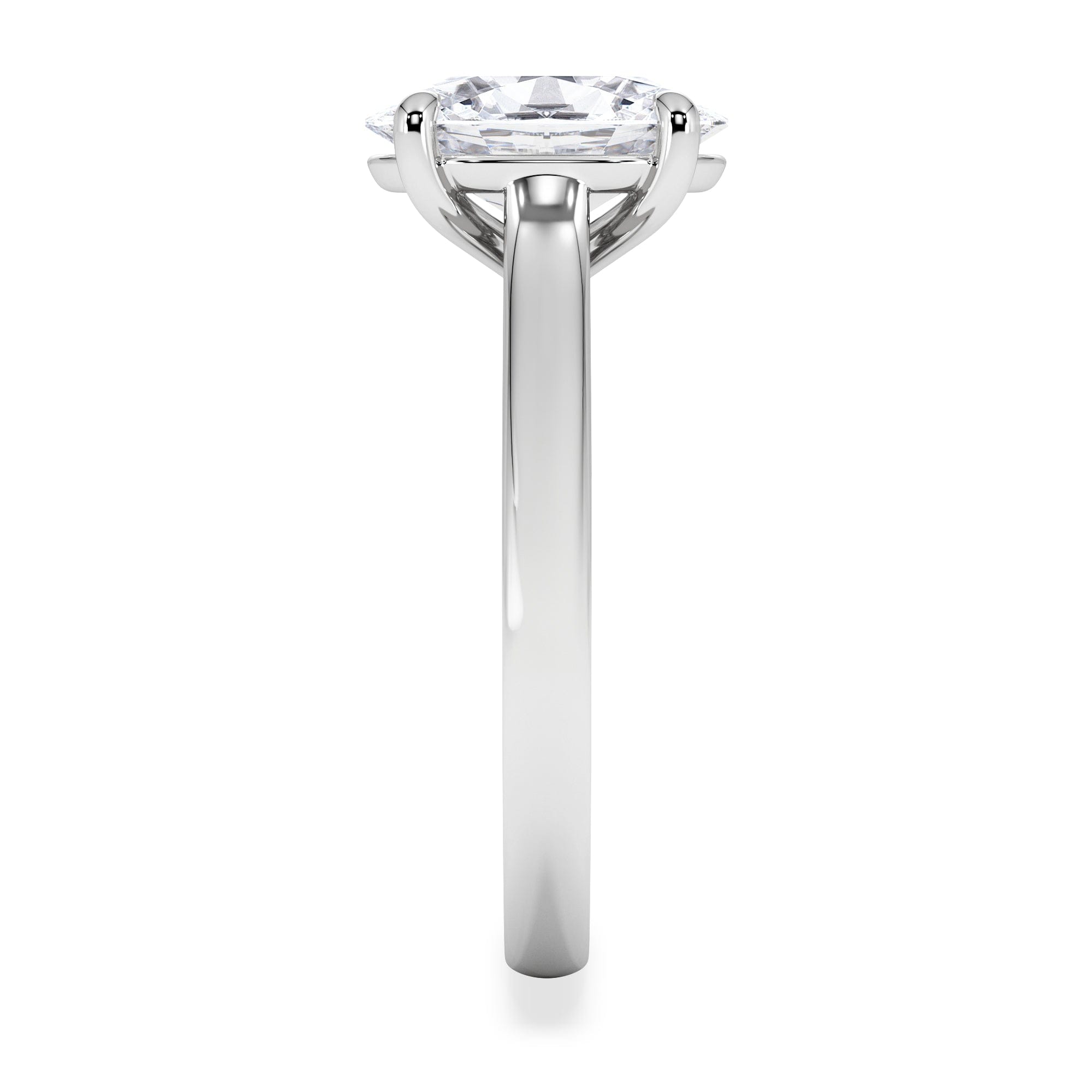 Diamond Amora Oval 2.00ct Lab Diamond Engagement Ring F/VS1 Set in Platinum