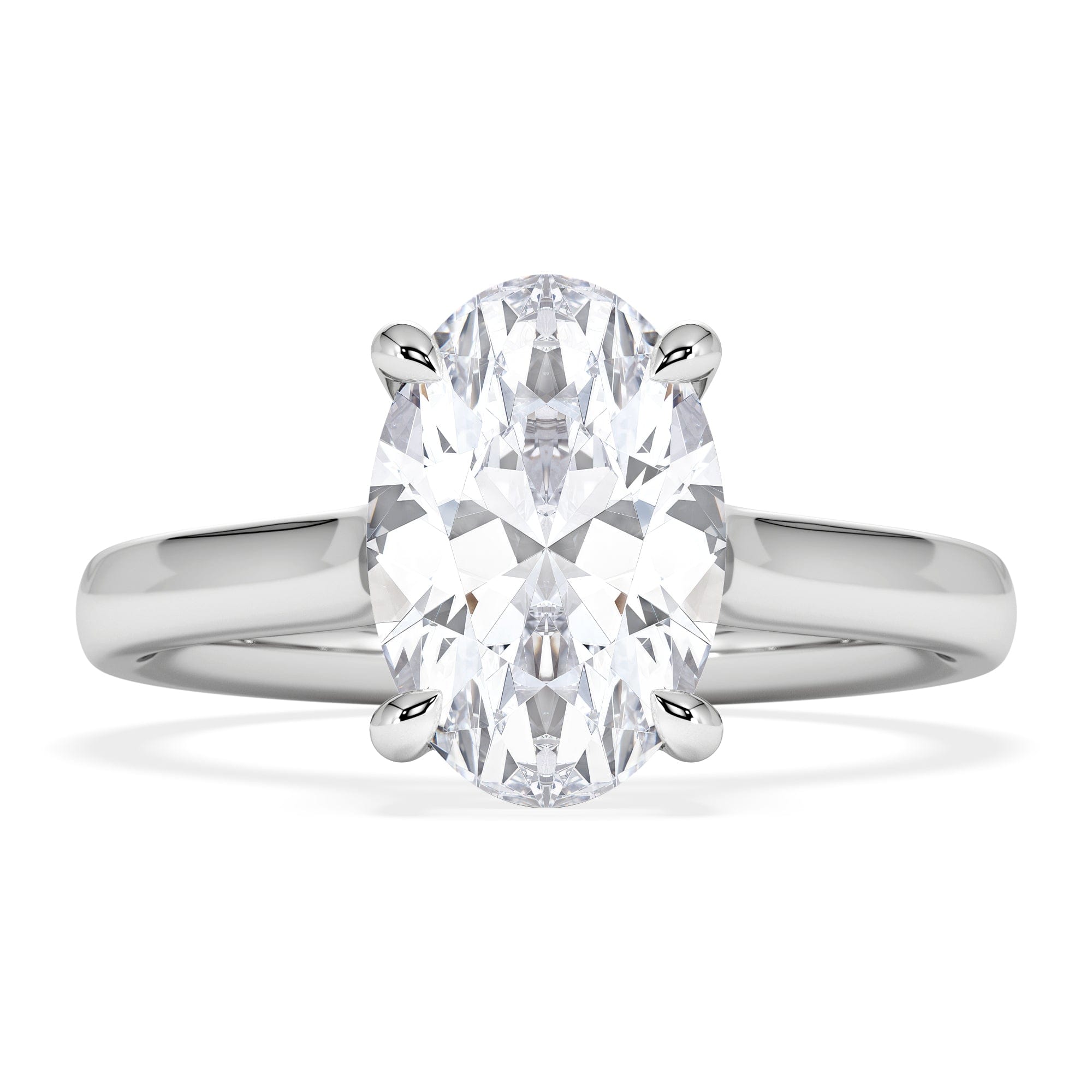 Diamond Amora Oval 2.00ct Lab Diamond Engagement Ring F/VS1 Set in Platinum