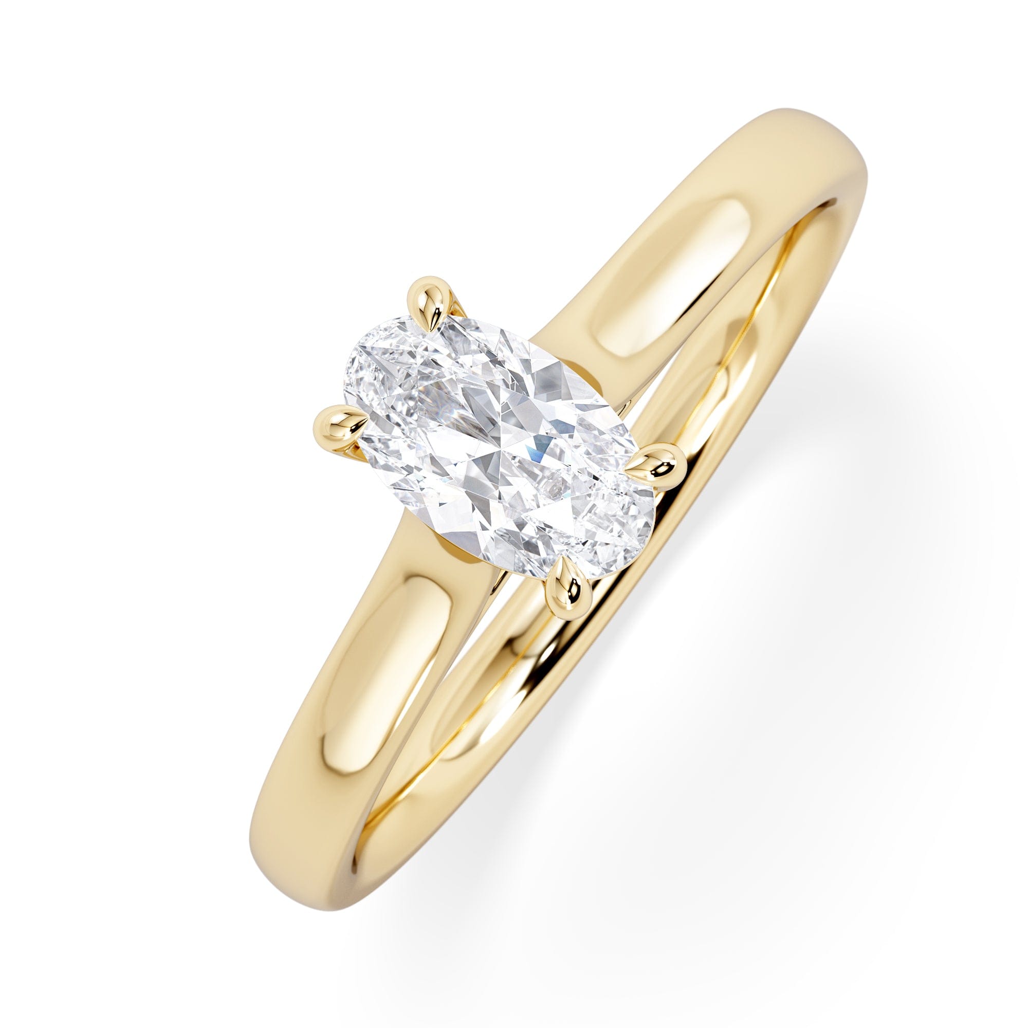 Diamond Amora Oval 0.50ct Diamond Engagement Ring G/VS1 Set in 18K Gold