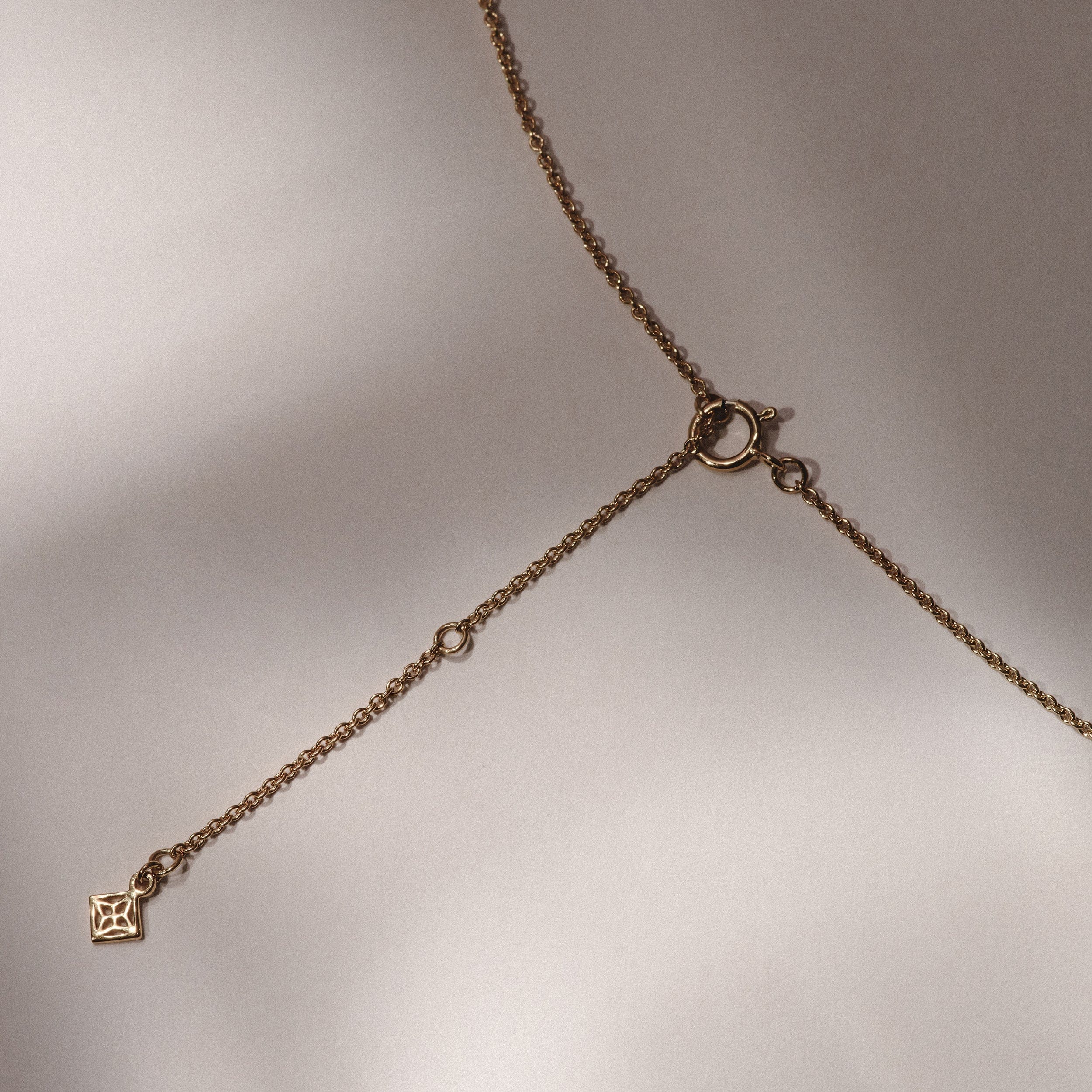 Initial Love Letter Initial A Lab Diamond Necklace set in 9K Yellow Gold
