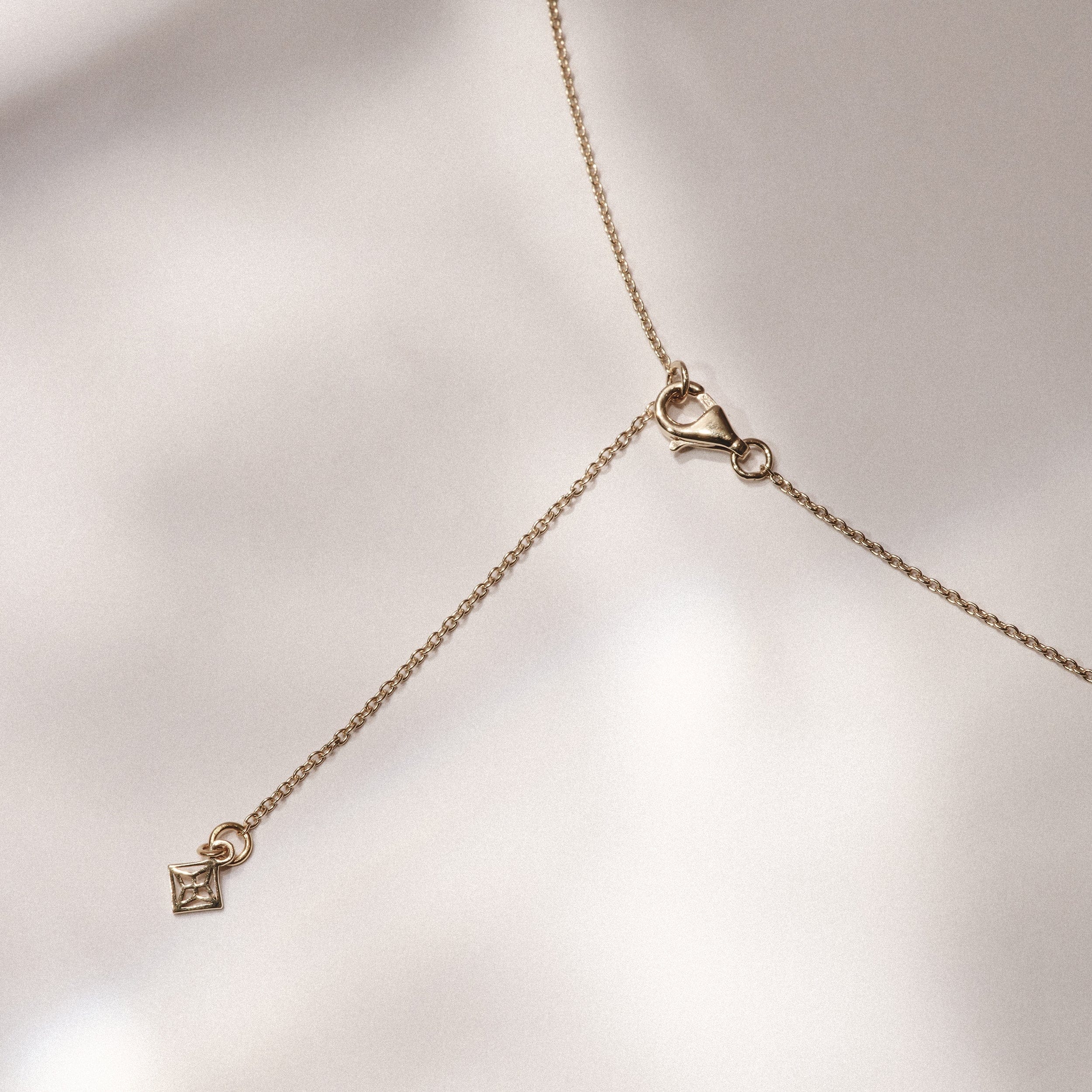 Initial Love Letter Initial D Lab Diamond Necklace set in 18K Gold Vermeil
