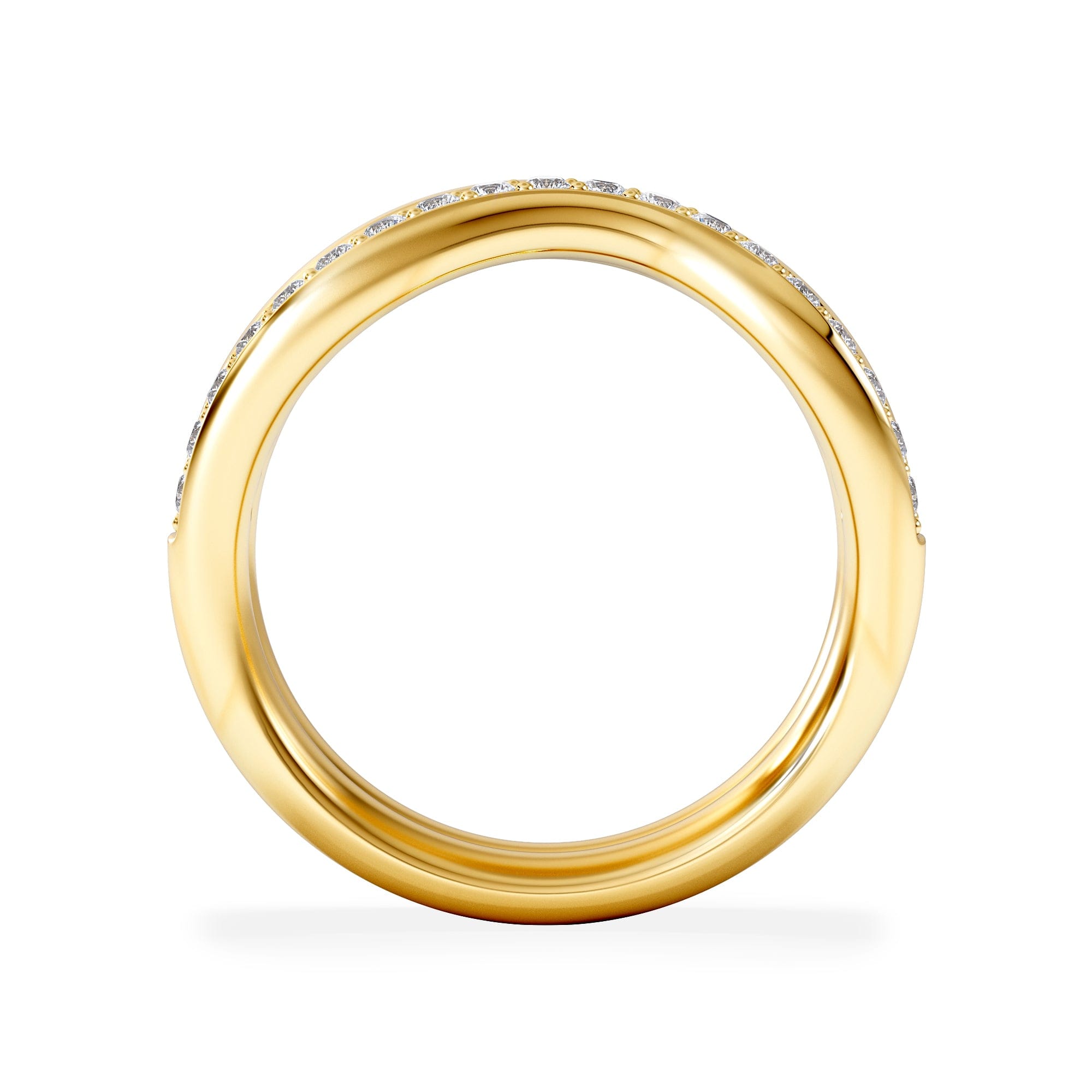 Diamond Duo Wave Stacking Lab Diamond Ring 0.26ct in 9K Gold