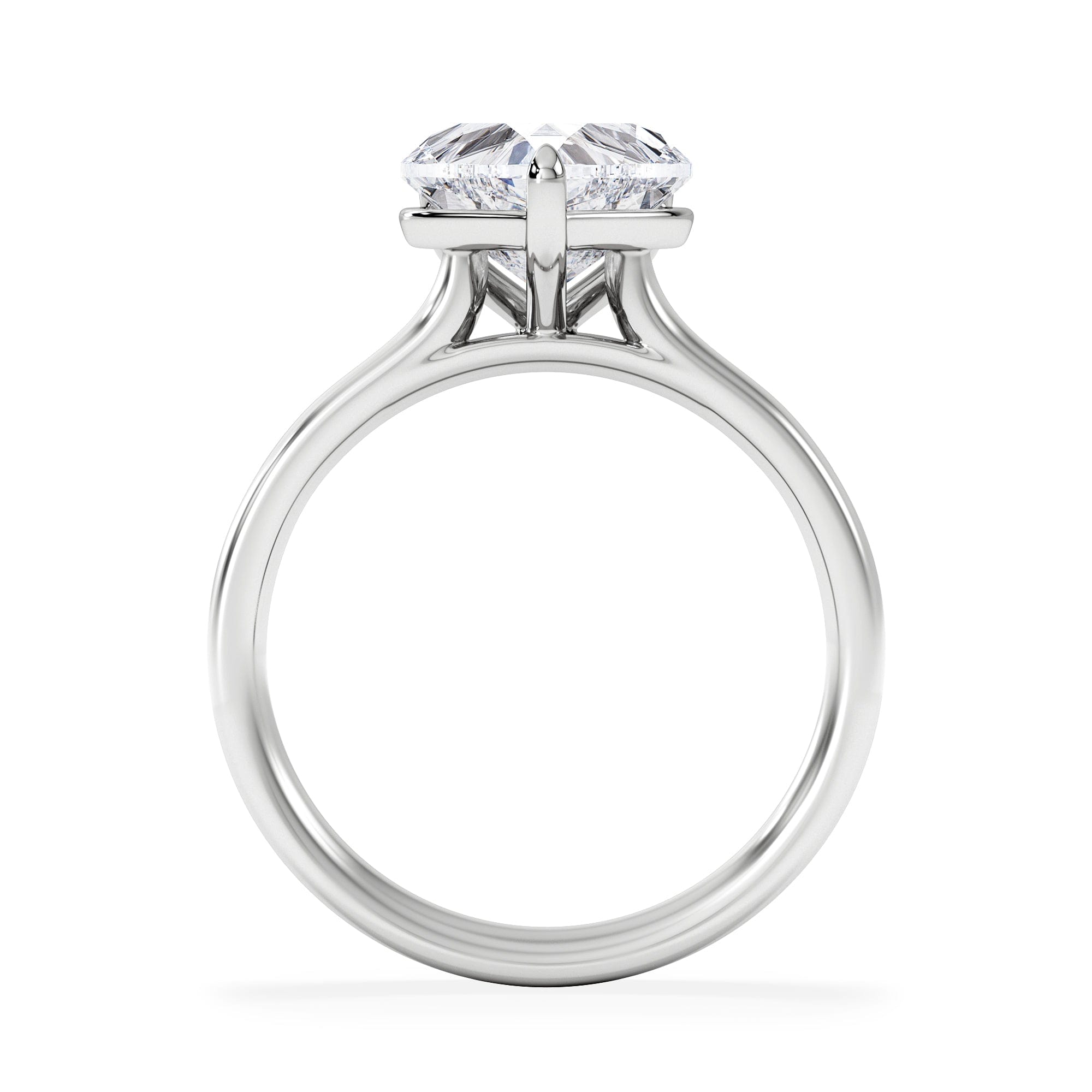 Diamond Amora Heart 2.00ct Lab Diamond Engagement Ring F/VS Set in Platinum