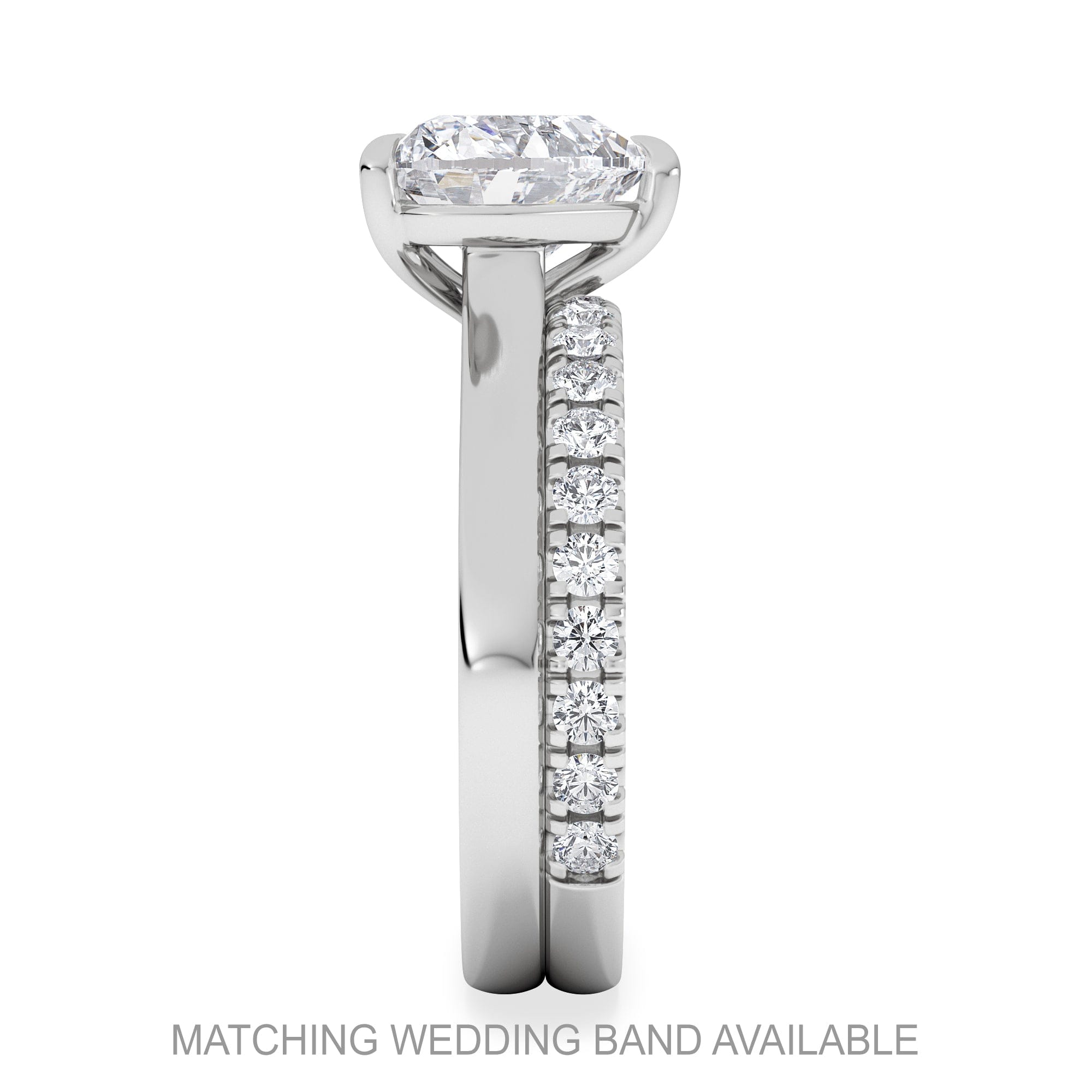 Diamond Amora Heart 2.00ct Lab Diamond Engagement Ring F/VS Set in Platinum