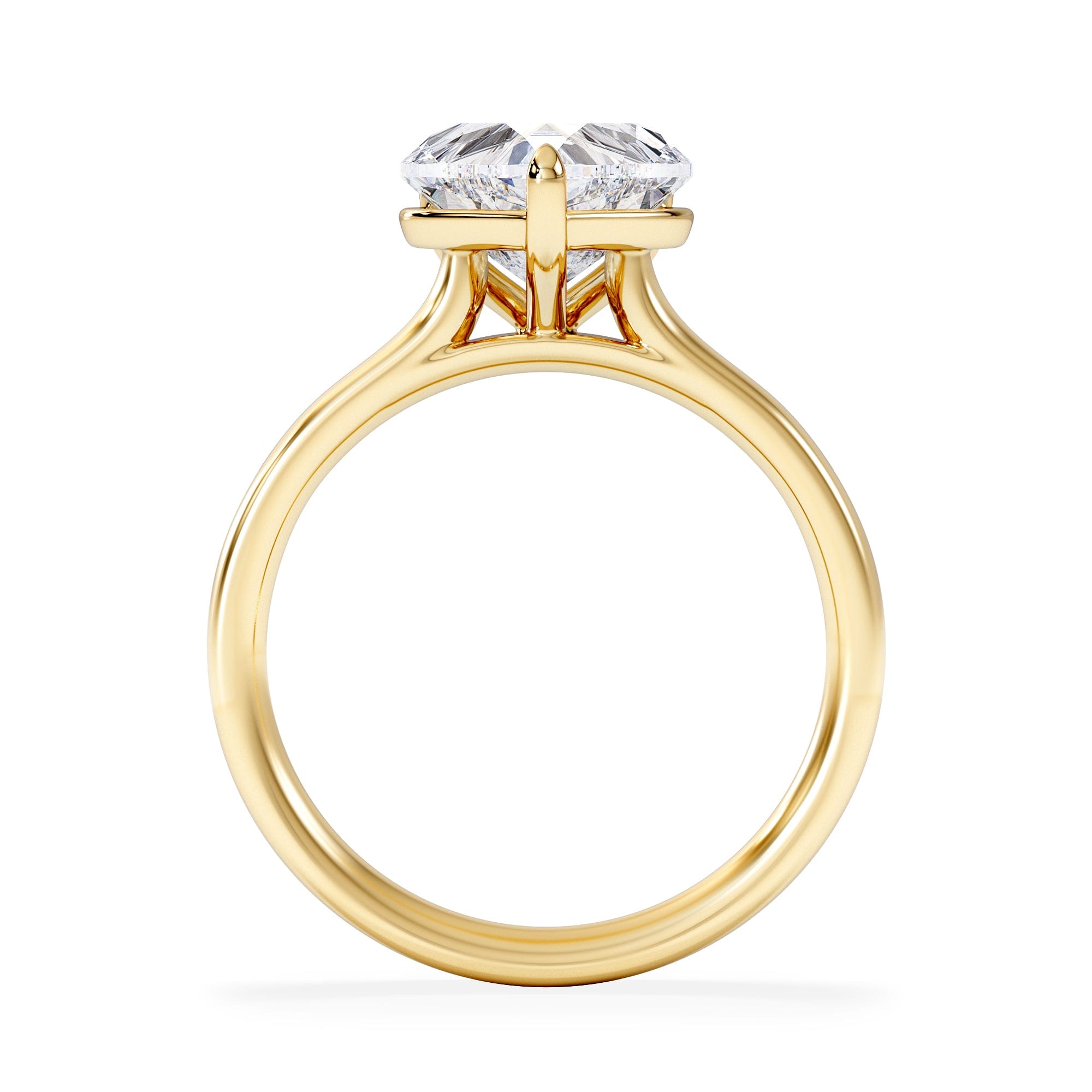 Diamond Amora Heart 2.00ct Lab Diamond Engagement Ring F/VS Set in 18K Gold