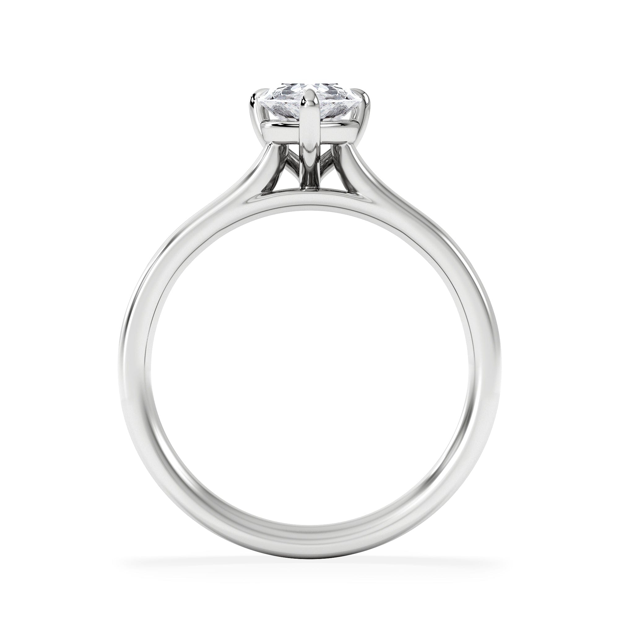 Diamond Amora Pear 1.00ct Lab Diamond Engagement Ring F/VS Set in Platinum