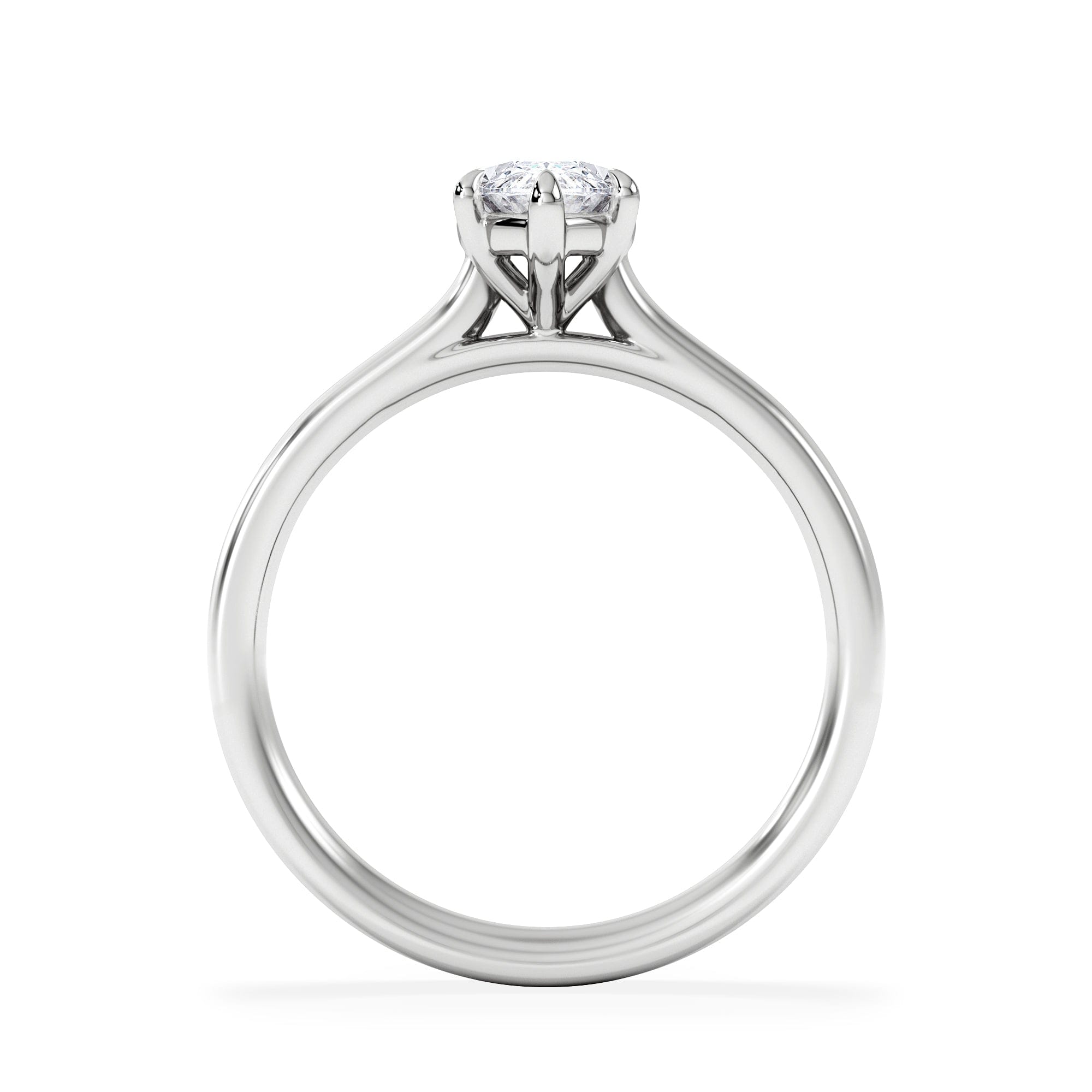 Diamond Amora Marquise 1.00ct Lab Diamond Engagement Ring F/VS Set in 18K White Gold